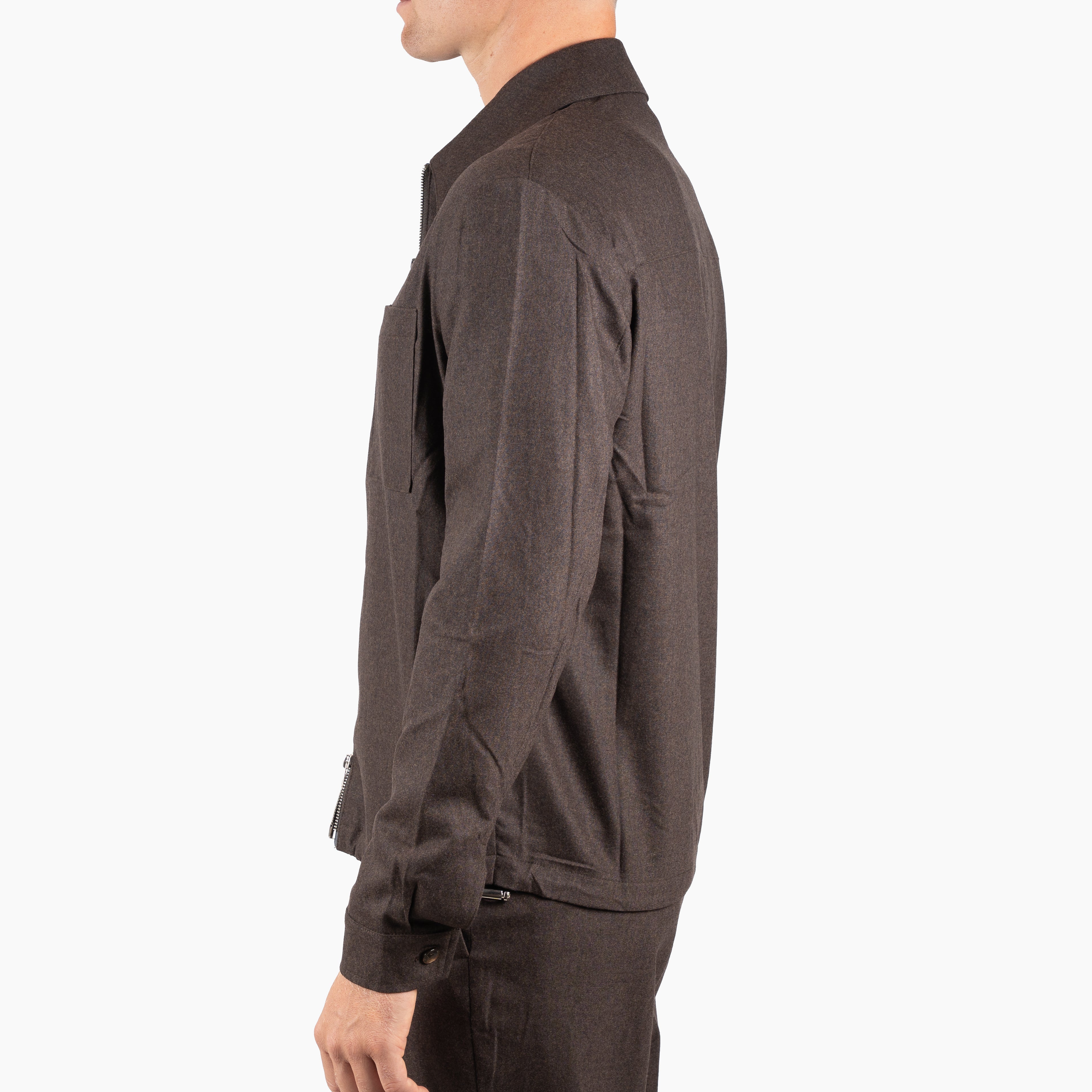 Marco Pescarolo Overshirt Bruin | Ventidu