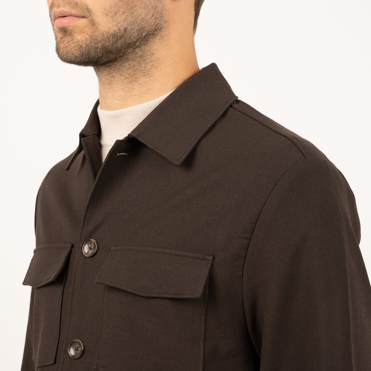 SEVEN DIALS Overshirt Bruin | Ronan