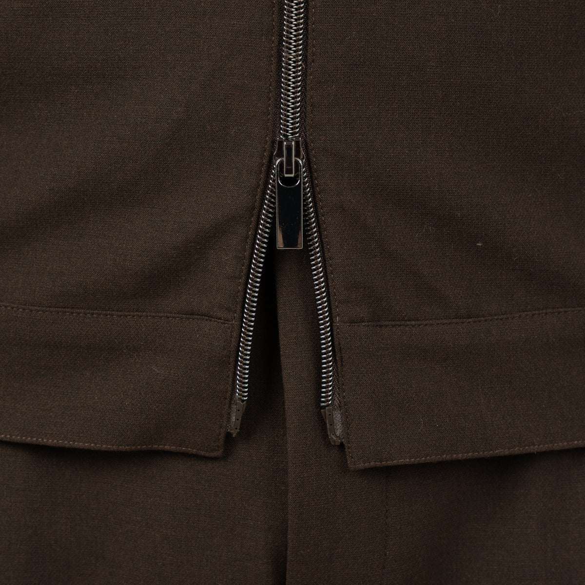 SEVEN DIALS Overshirt met Rits Bruin | Medan