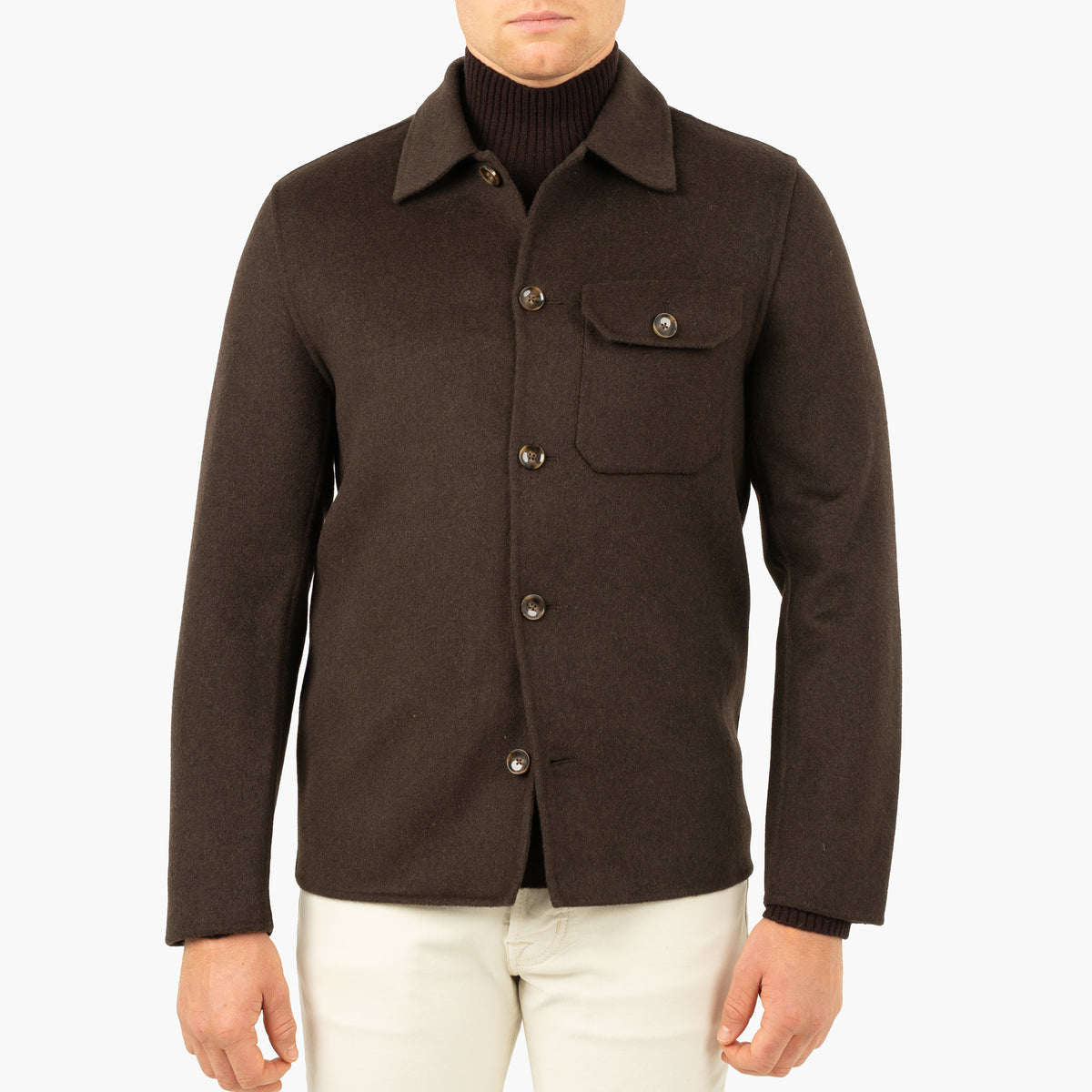 SEVEN DIALS Overshirt Donkerbruin | London