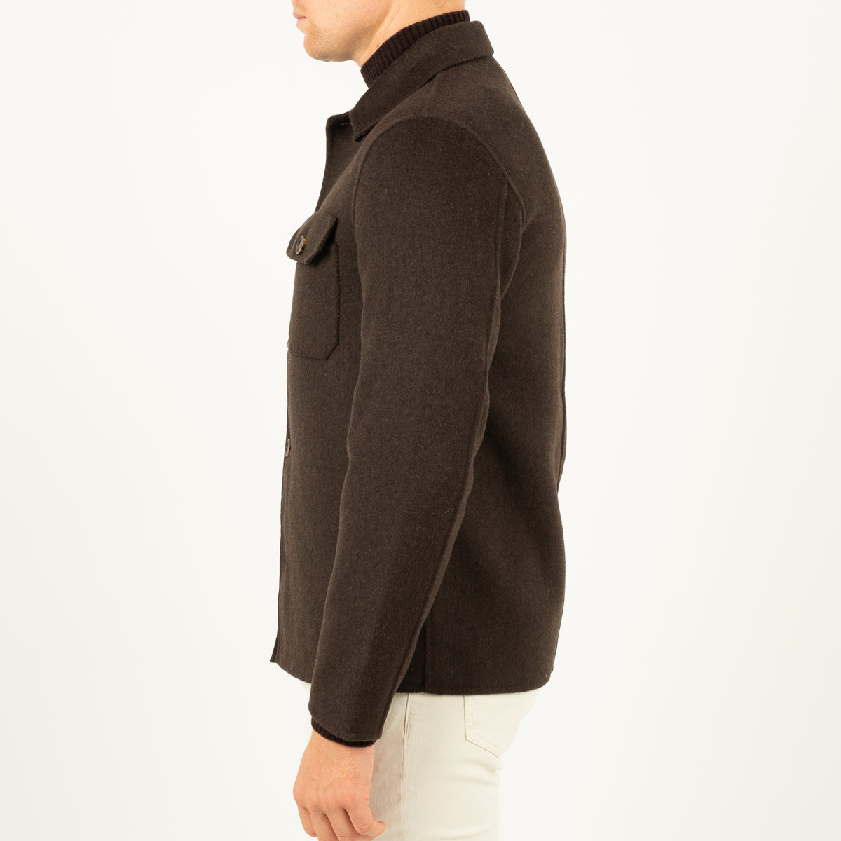 SEVEN DIALS Overshirt Donkerbruin | London