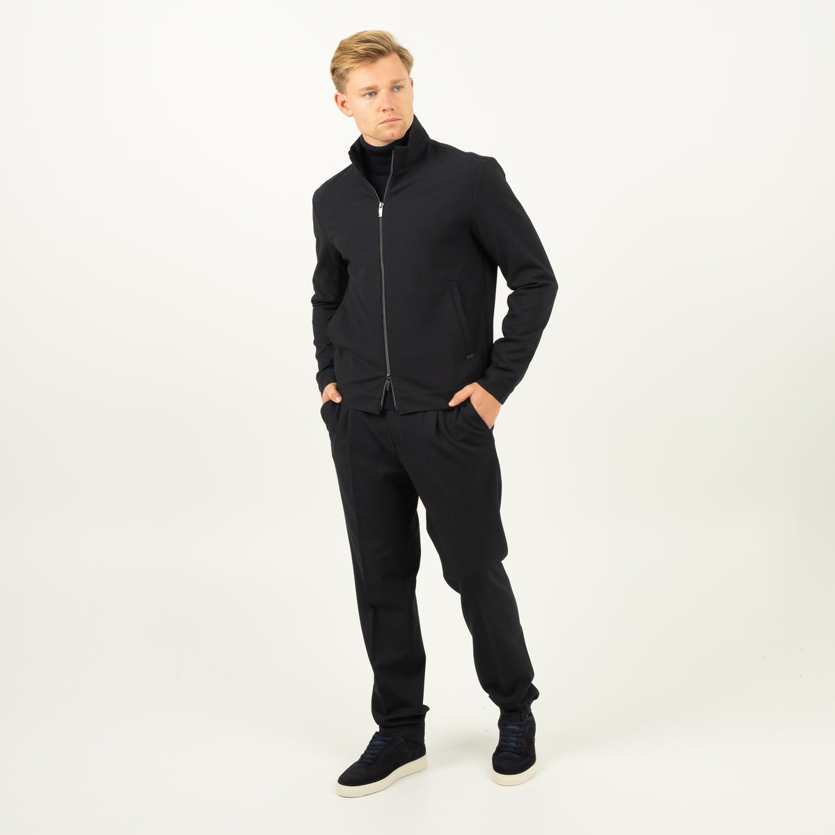 SEVEN DIALS Overshirt met Rits Blauw | Medan