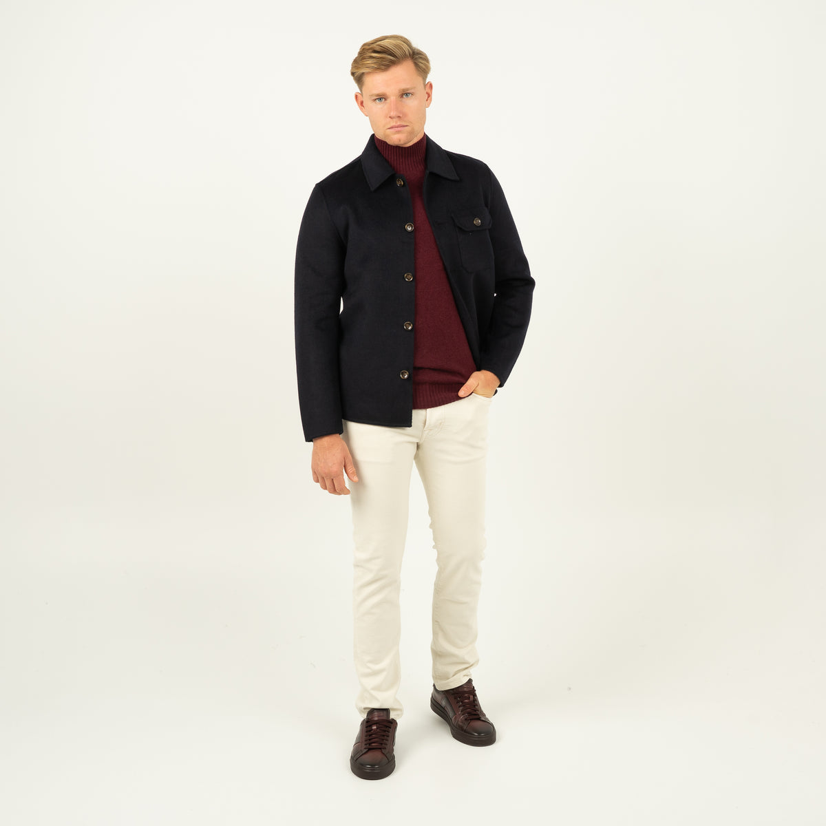 SEVEN DIALS Overshirt Blauw | London
