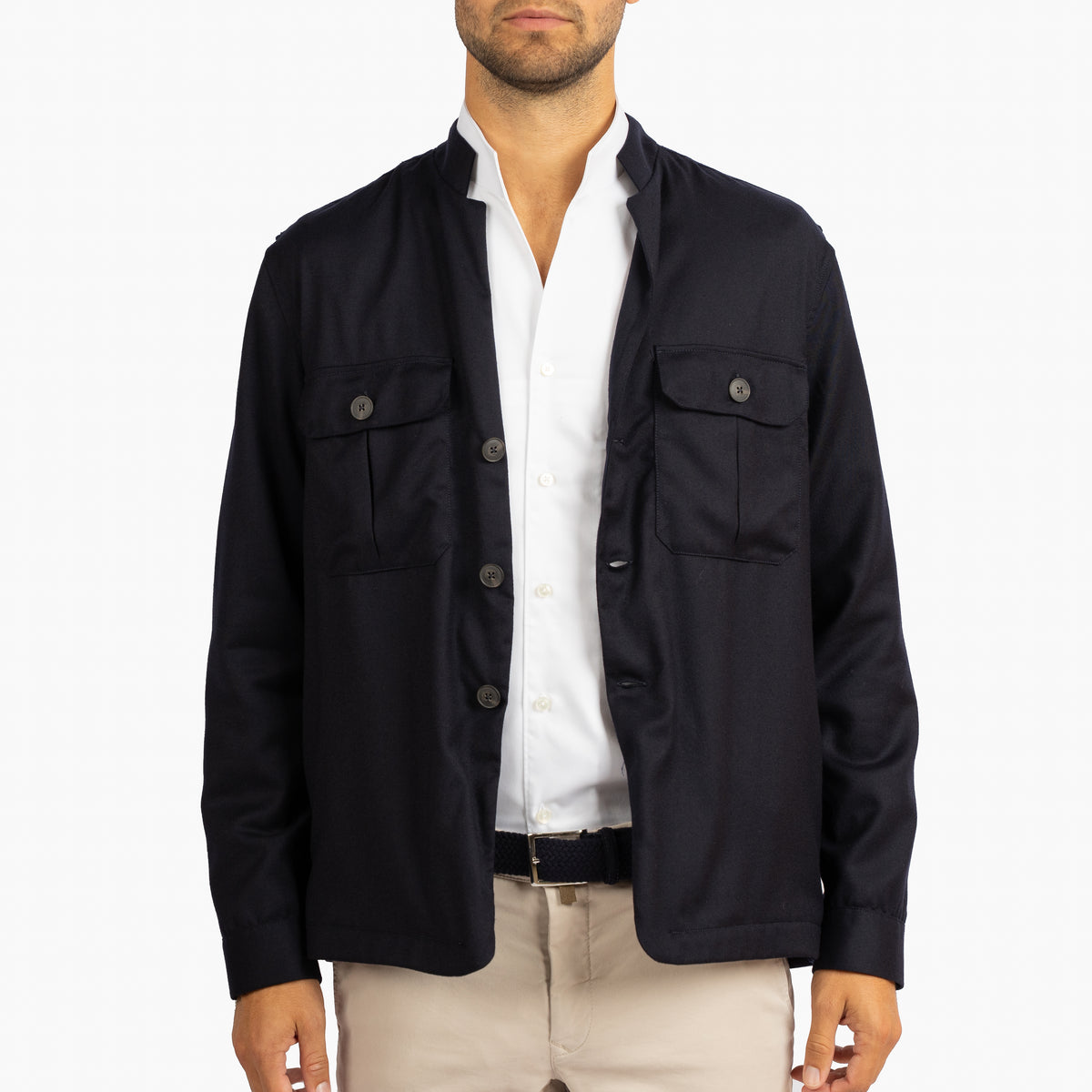 Xacus Overshirt Blauw | Unfold Shirt