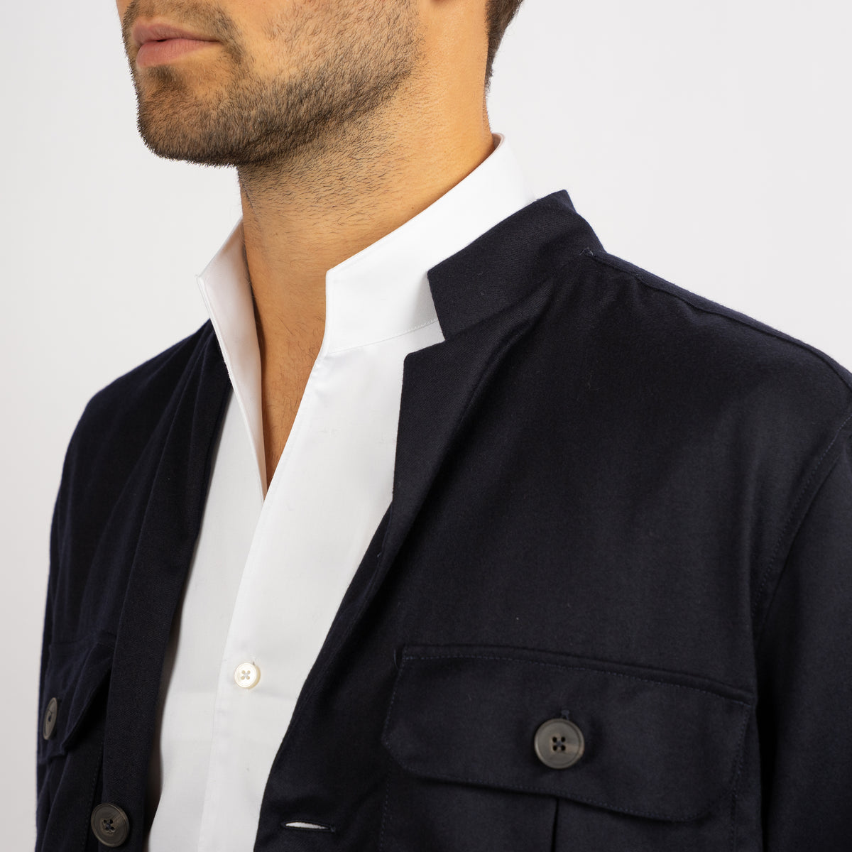 Xacus Overshirt Blauw | Unfold Shirt
