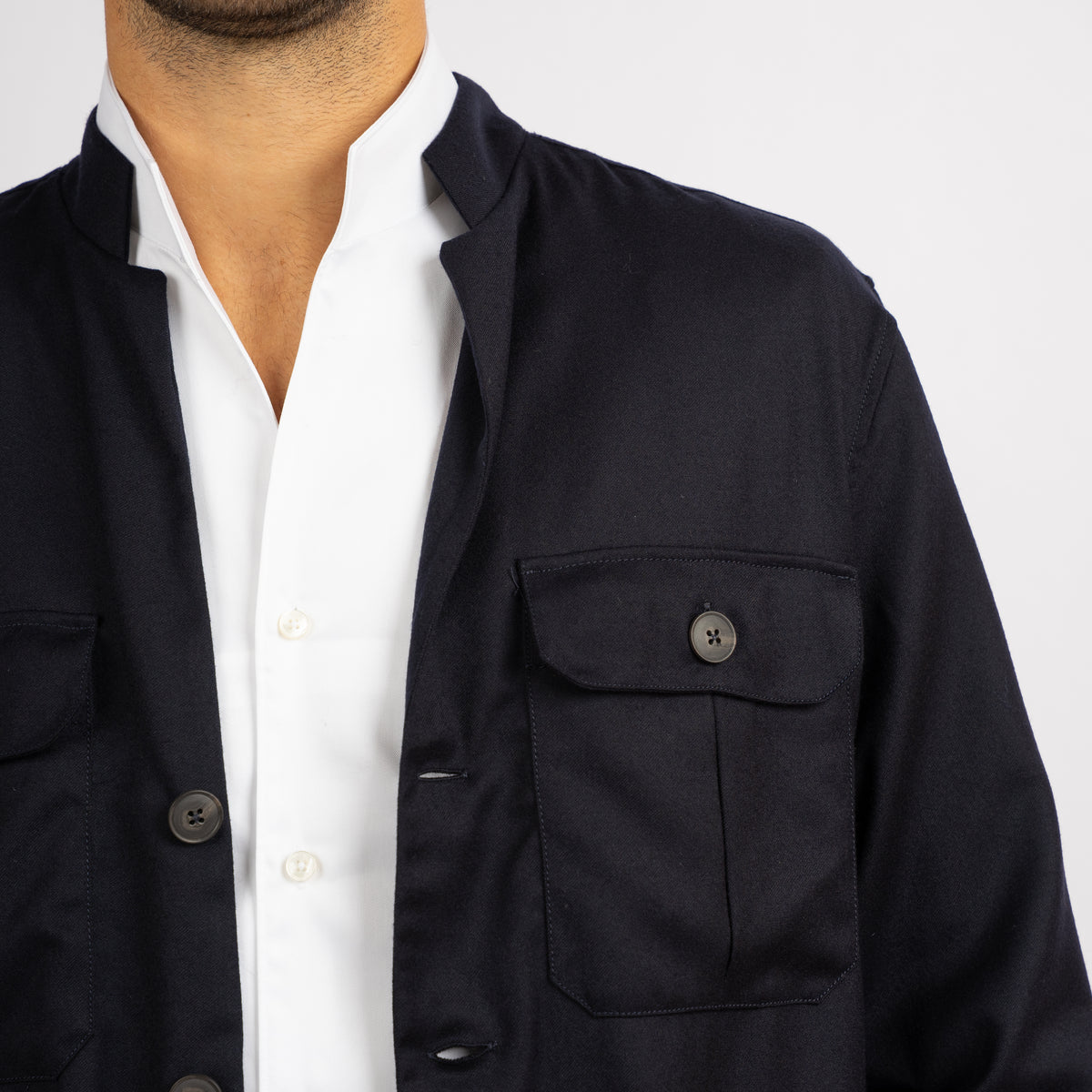 Xacus Overshirt Blauw | Unfold Shirt