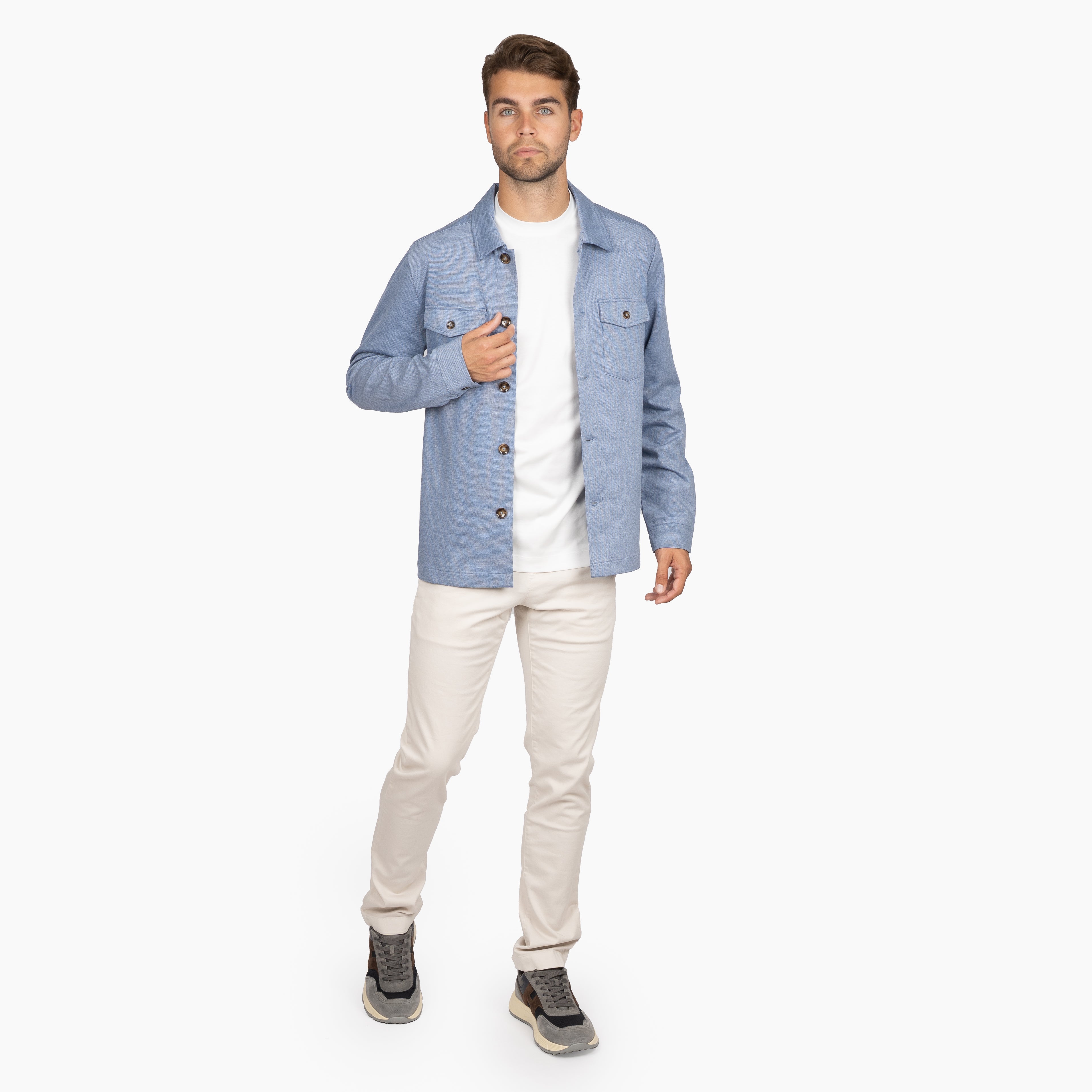 SEVEN DIALS Overshirt Lichtblauw | Ardwolf