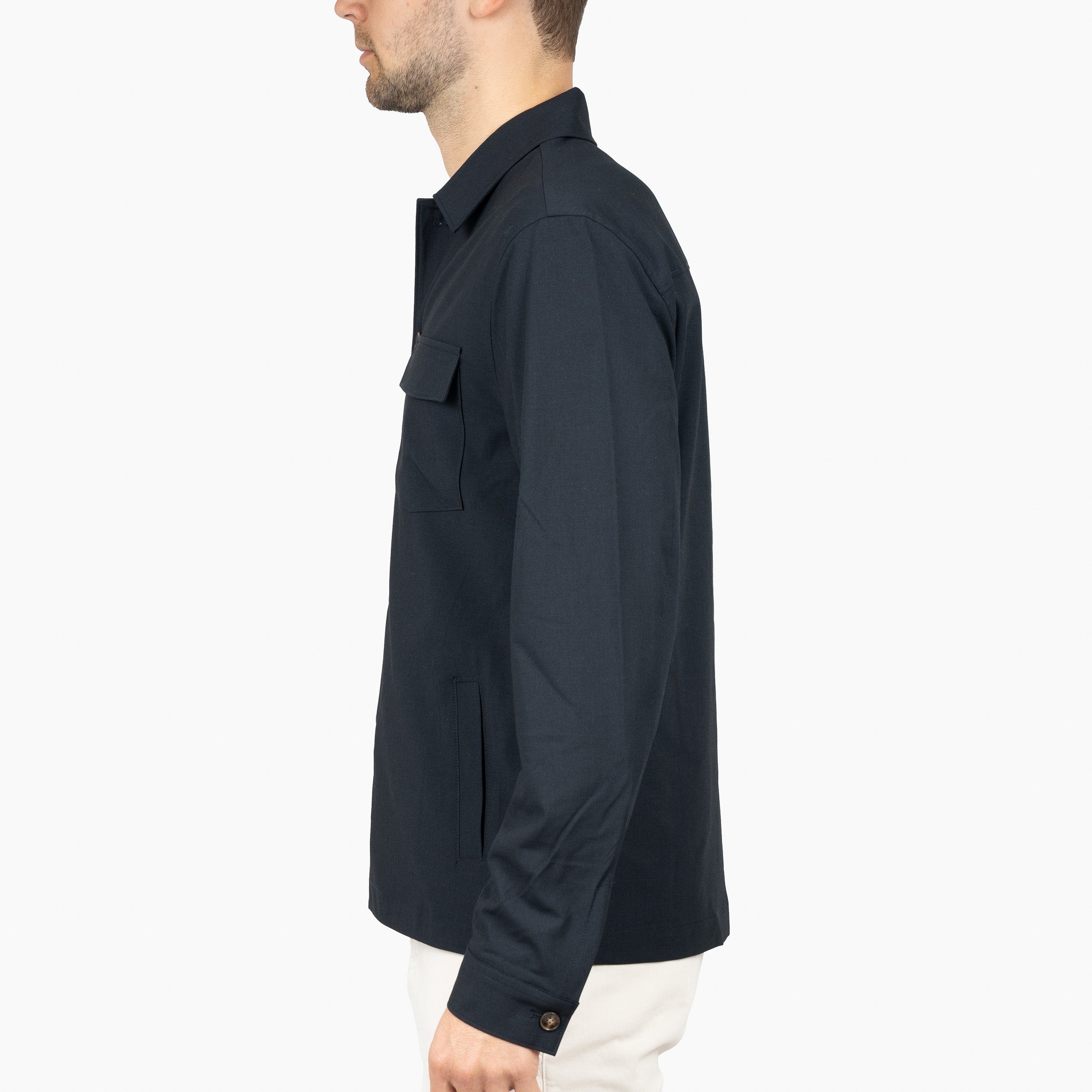 SEVEN DIALS Overshirt Blauw | Ronan