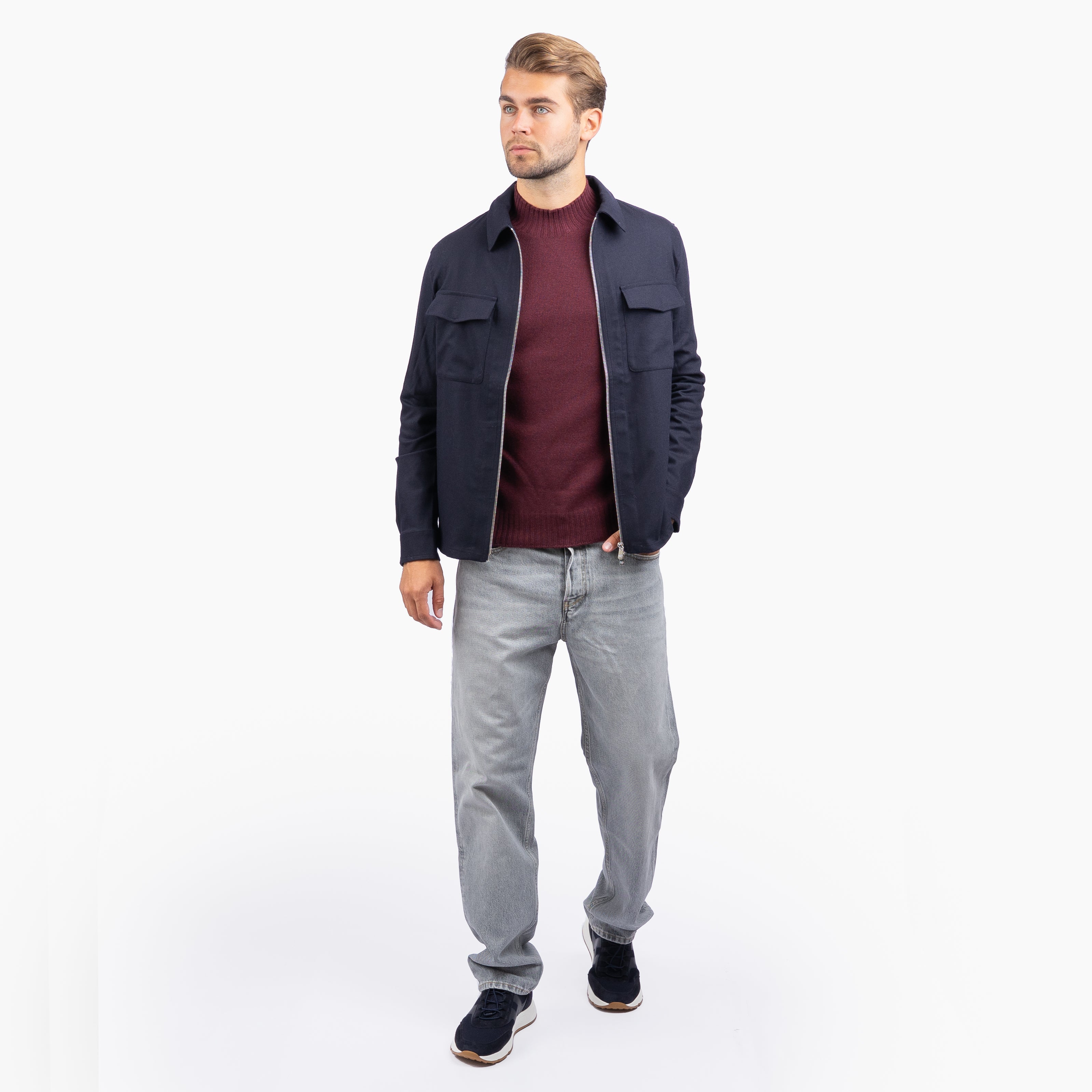 Marco Pescarolo Overshirt Blauw | Urus