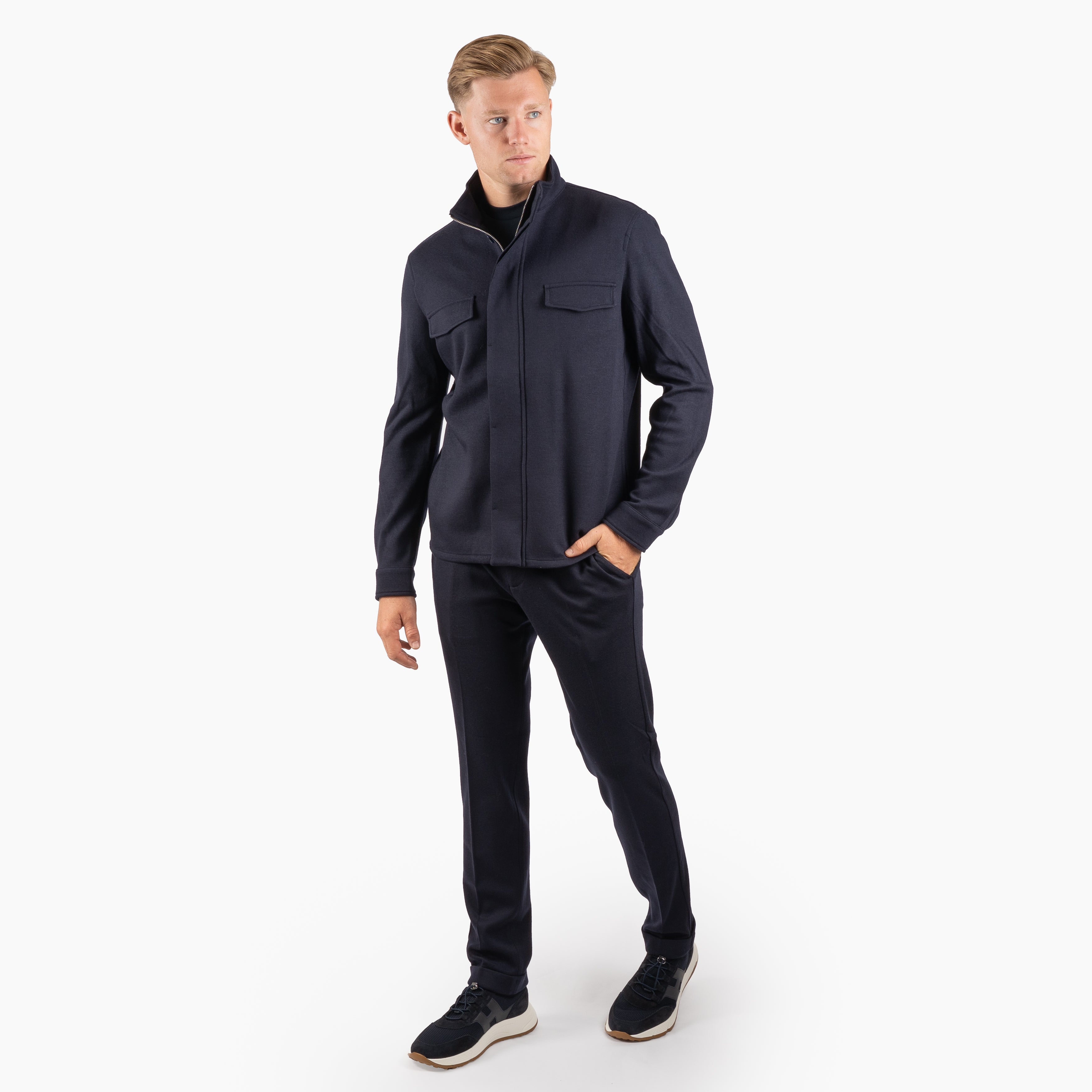 Marco Pescarolo Pantalon Blauw | Caracciolo