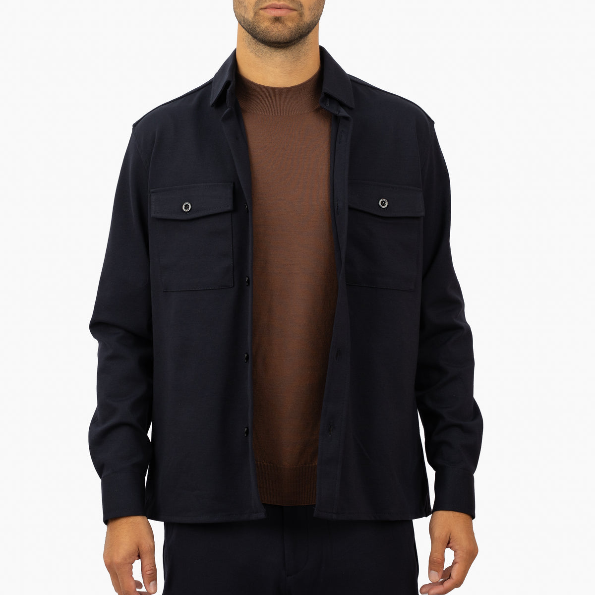 Genti Overshirt Blauw | Midtown Dynamic
