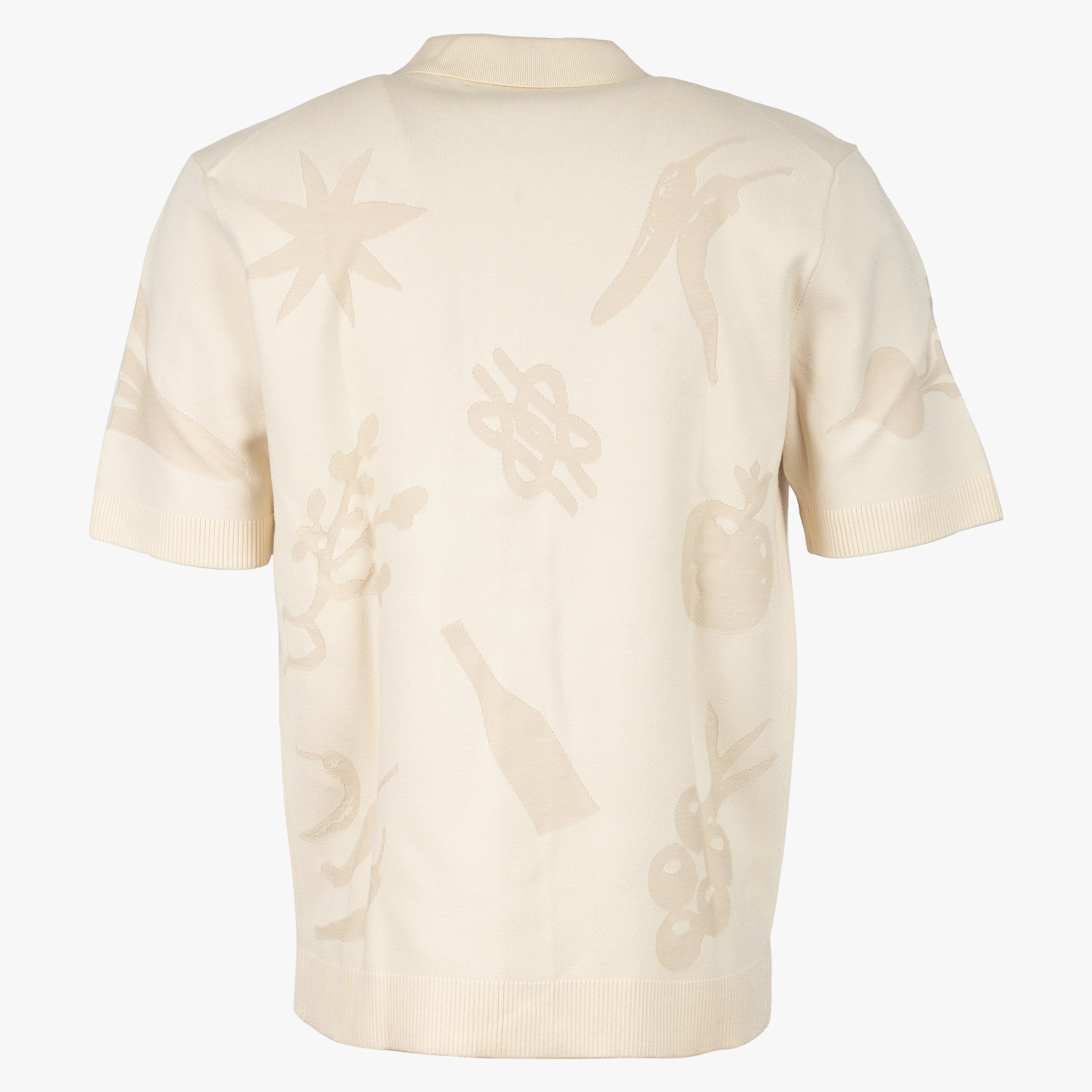 Filling Pieces Overhemd Korte Mouw Crème | Knit Shirt Breaking Bread