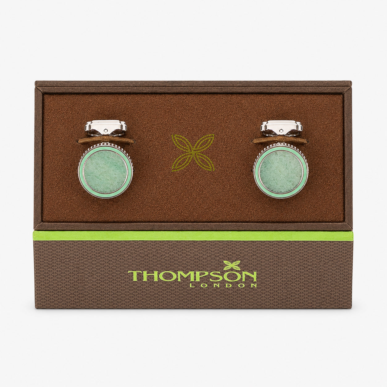Tateossian Manchetknopen Groen | Green Enamel