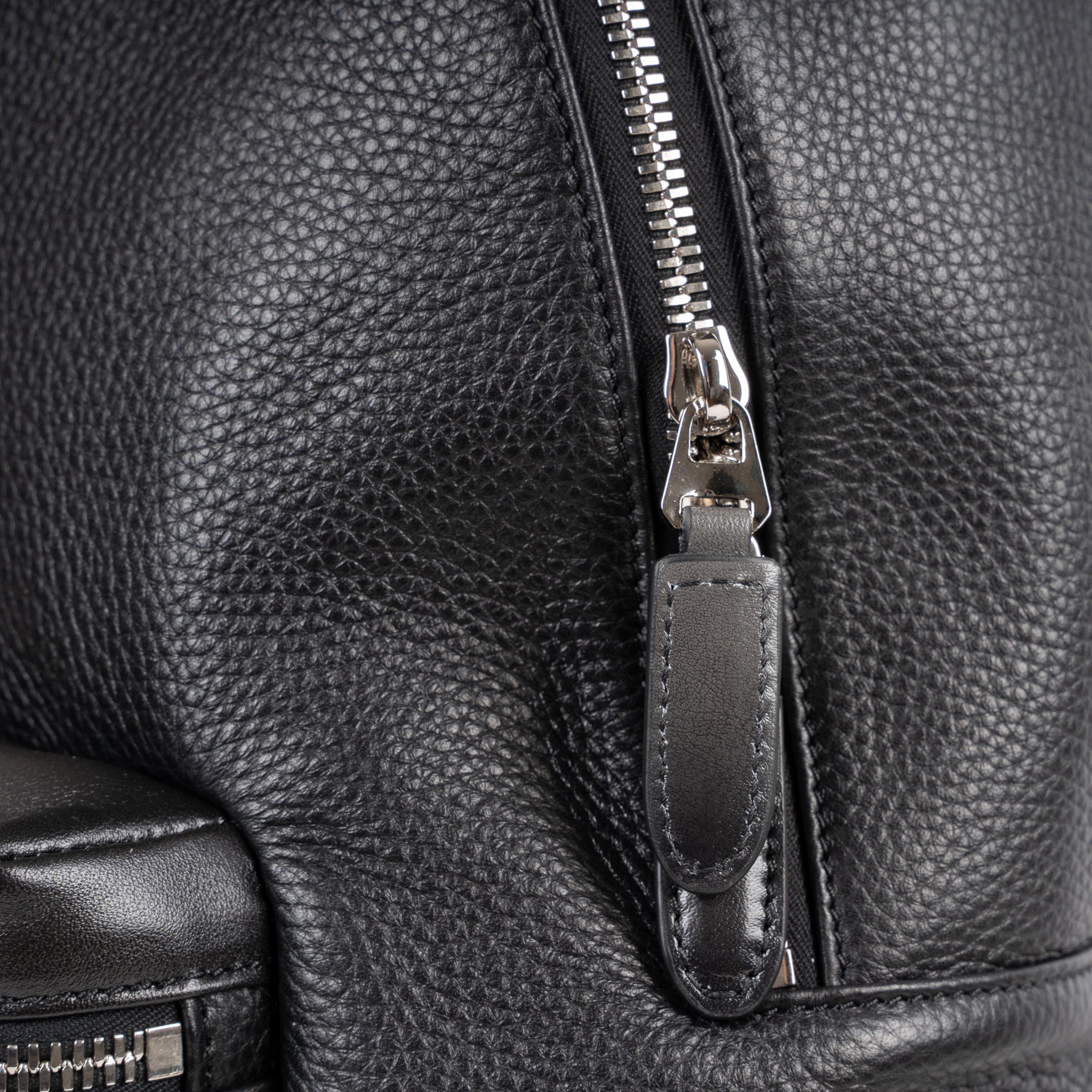 Santoni Rugzak Zwart | Tumbled Leather