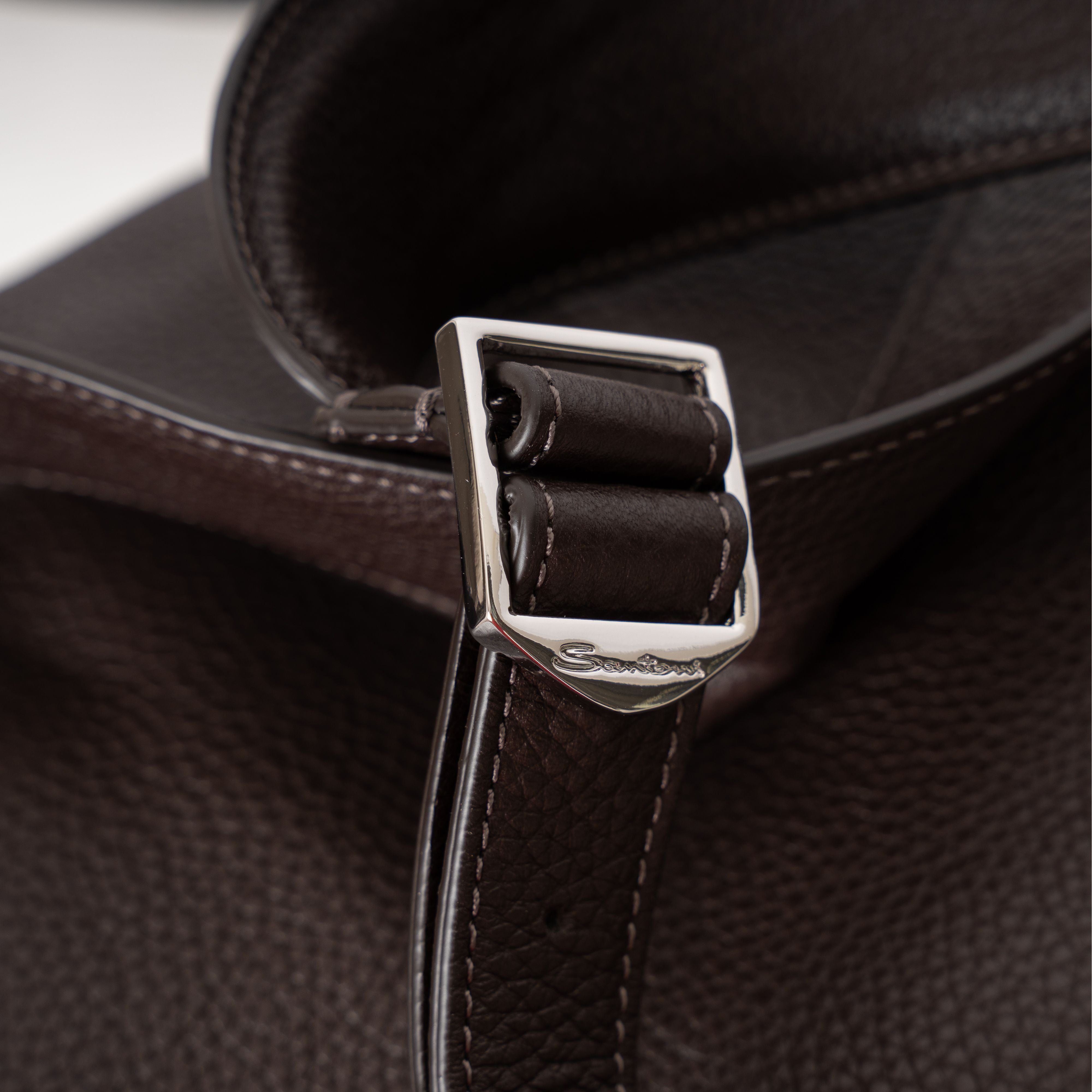 Santoni Rugzak Bruin | Tumbled Leather