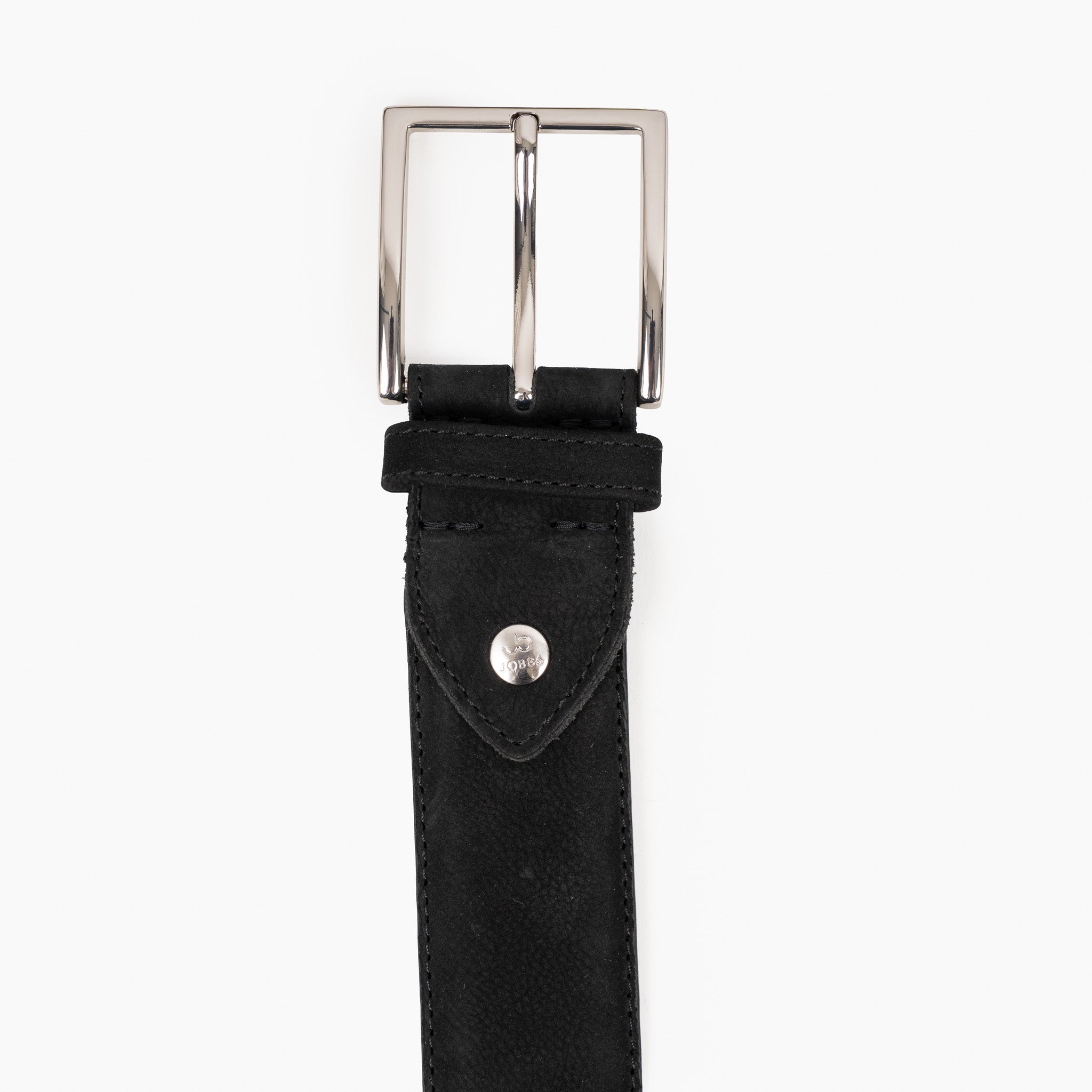 JOB86 Leren Riem Zwart | Nubuck