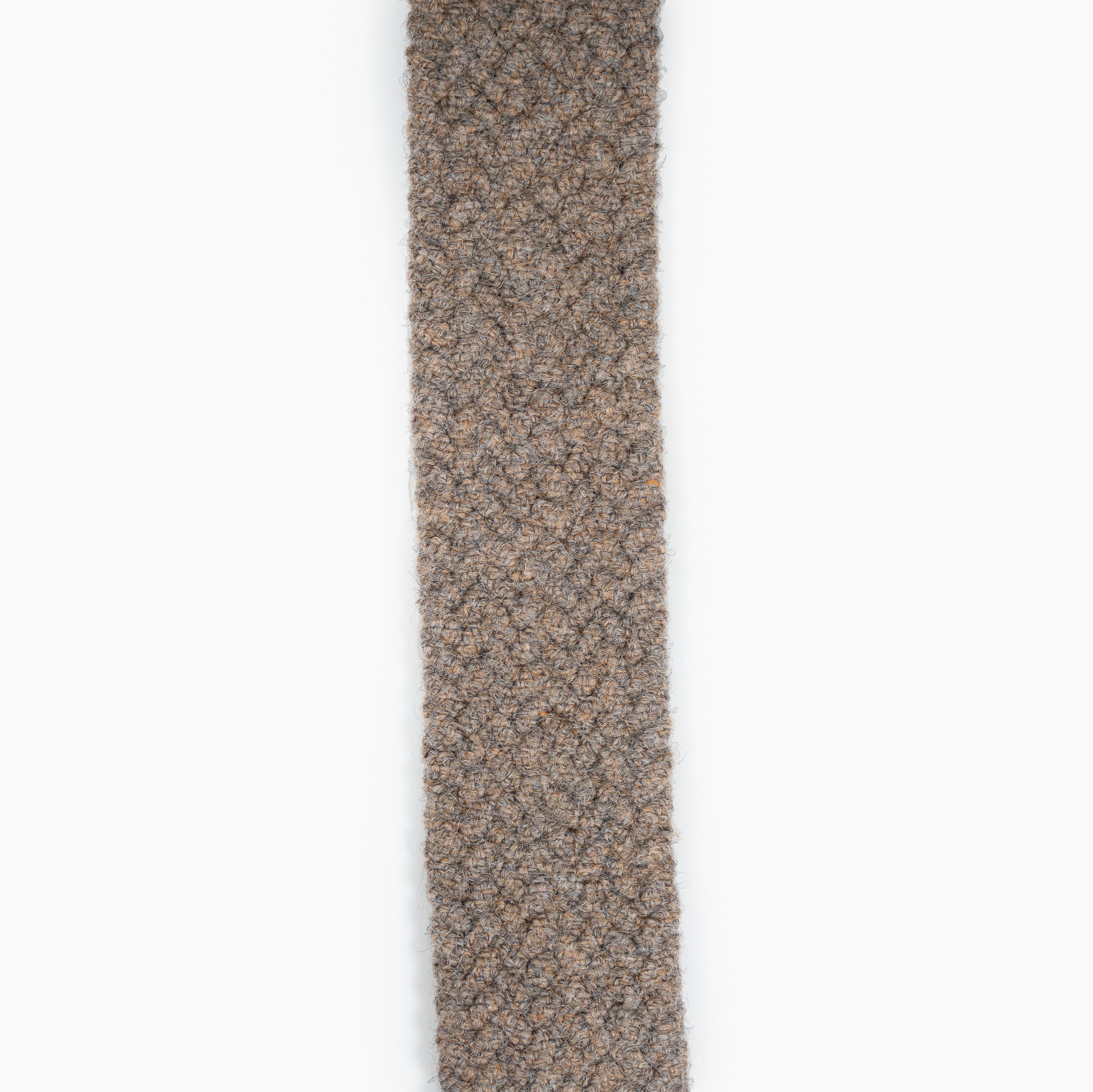 Athison Gevlochten Riem Beige | Wool Elastic Belt