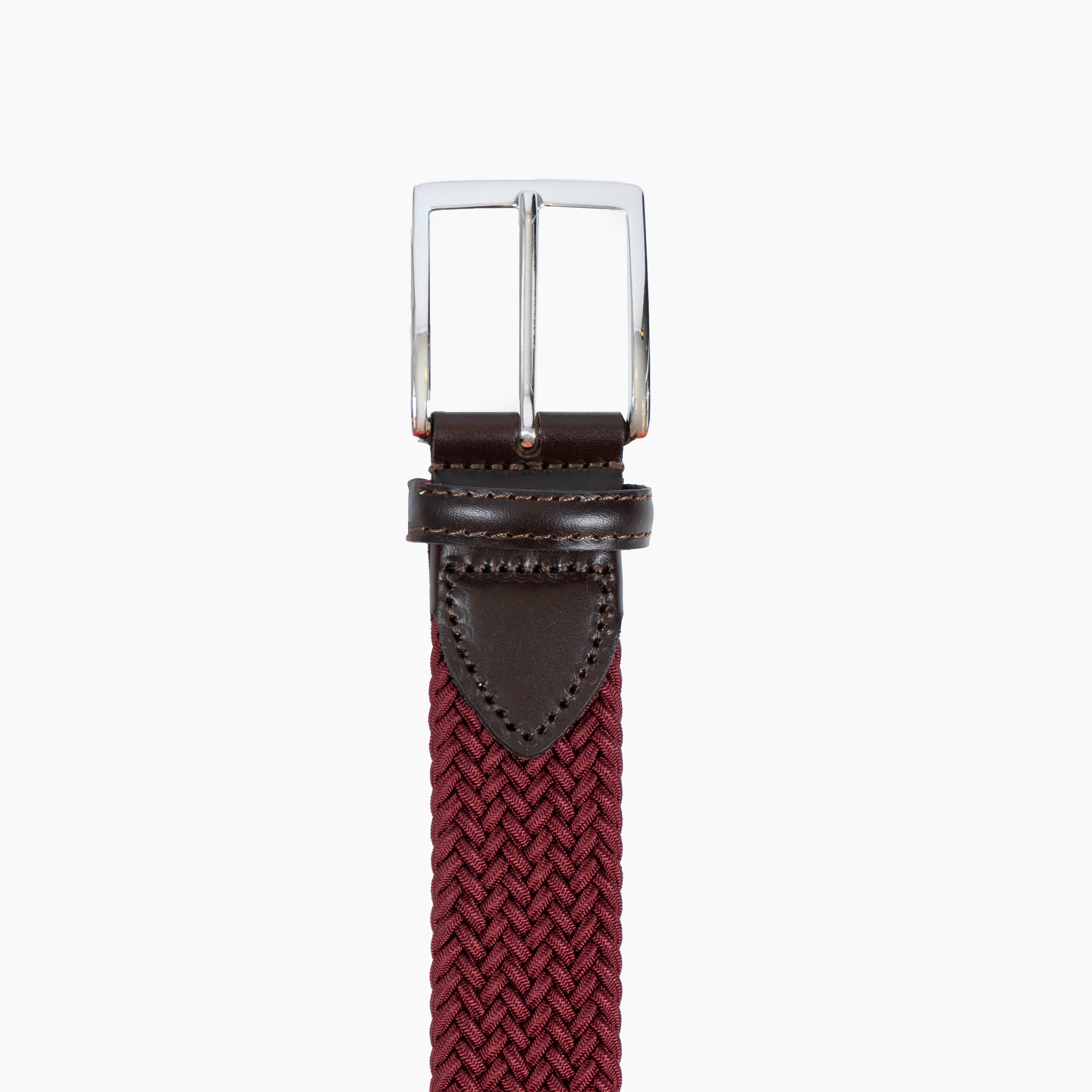Athison Gevlochten Riem Rood | Rayon Stretch