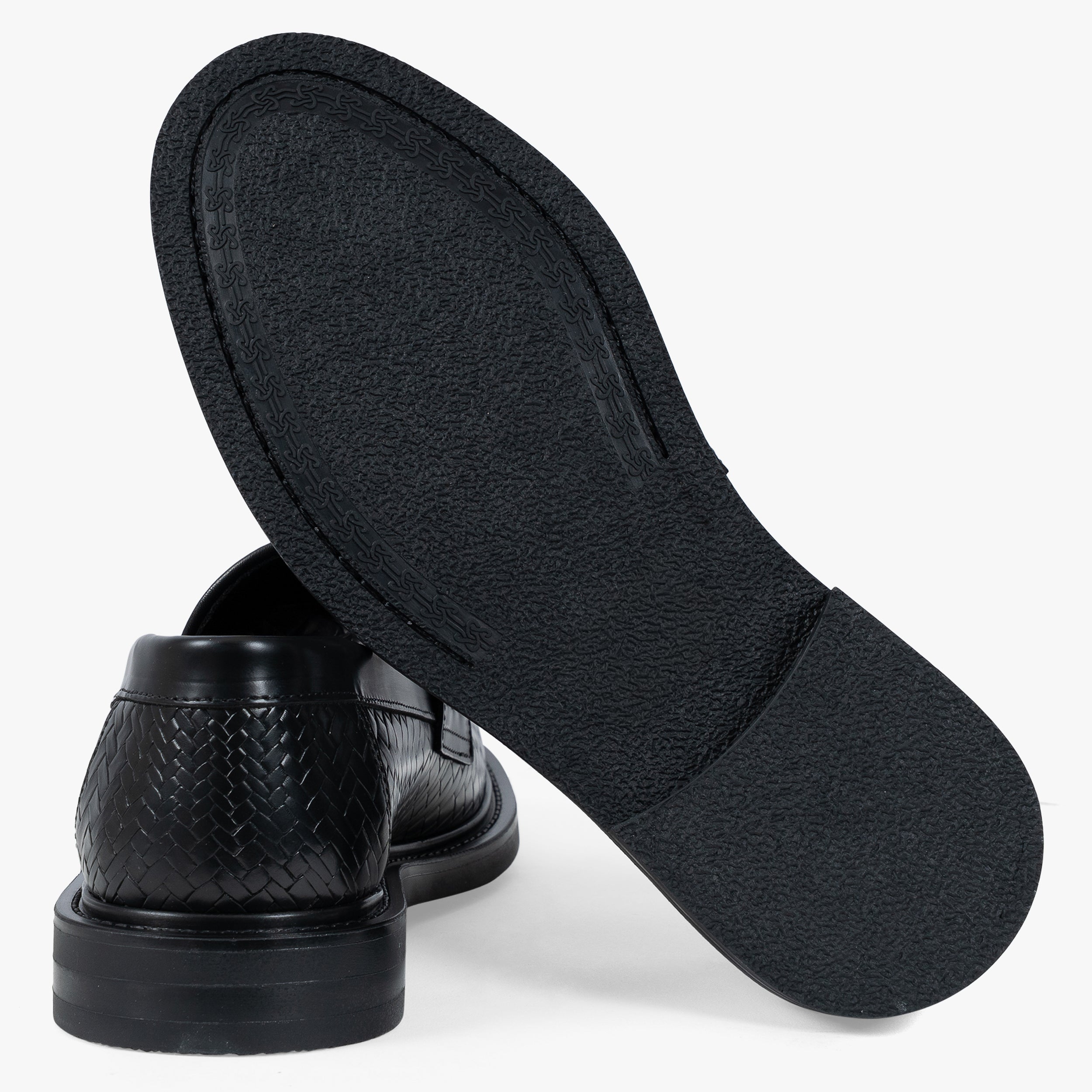 Filling Pieces Gevlochten Loafers Zwart | Woven Twist