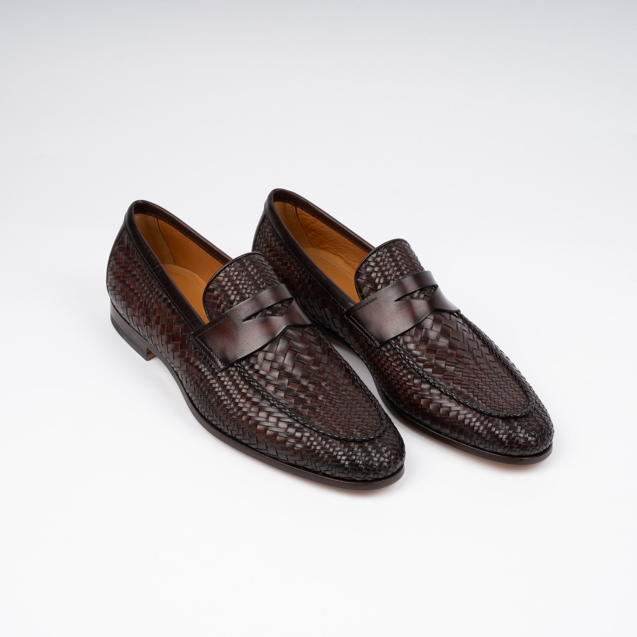 Magnanni Gevlochten Loafer Bruin