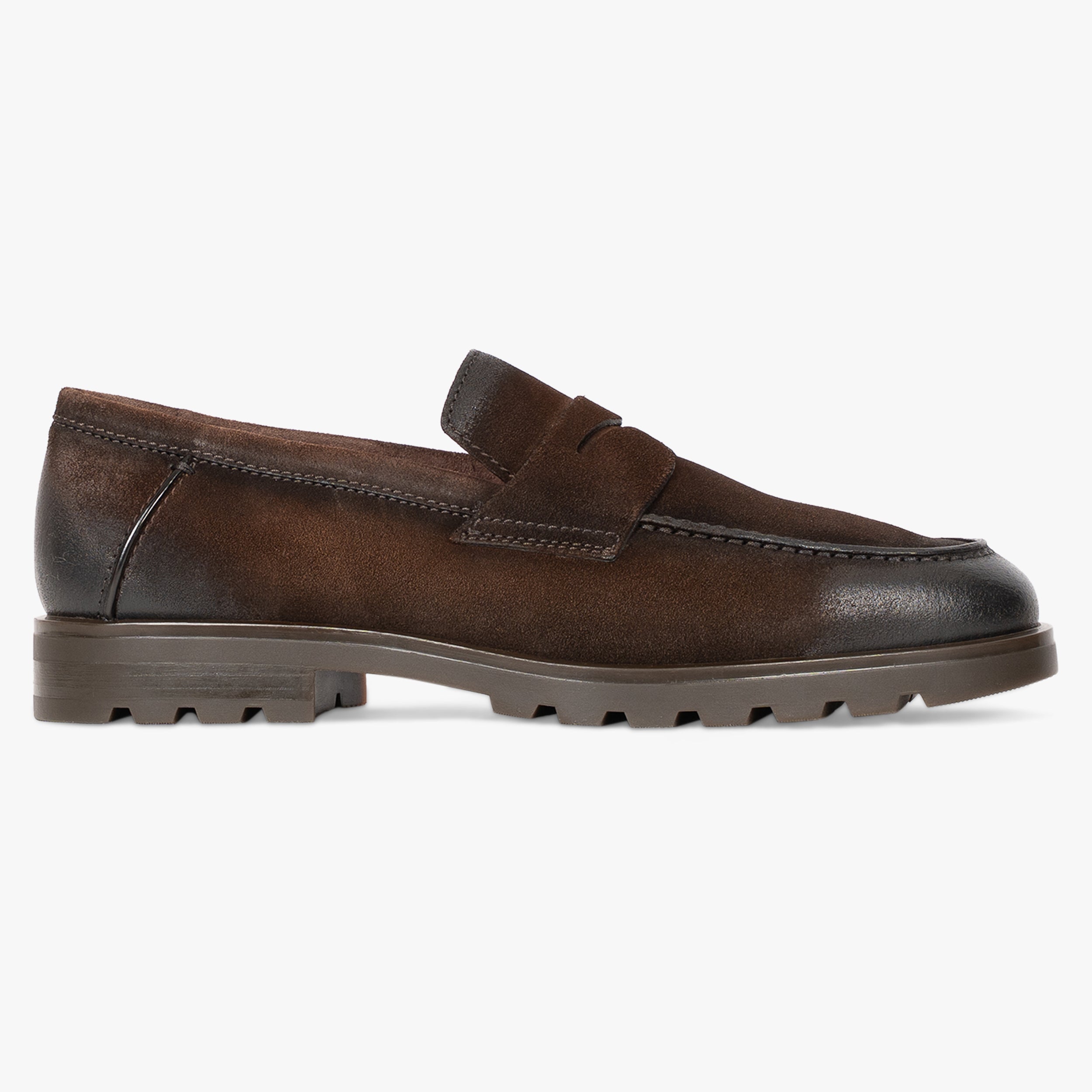 Santoni Loafer Bruin Suède | Penny
