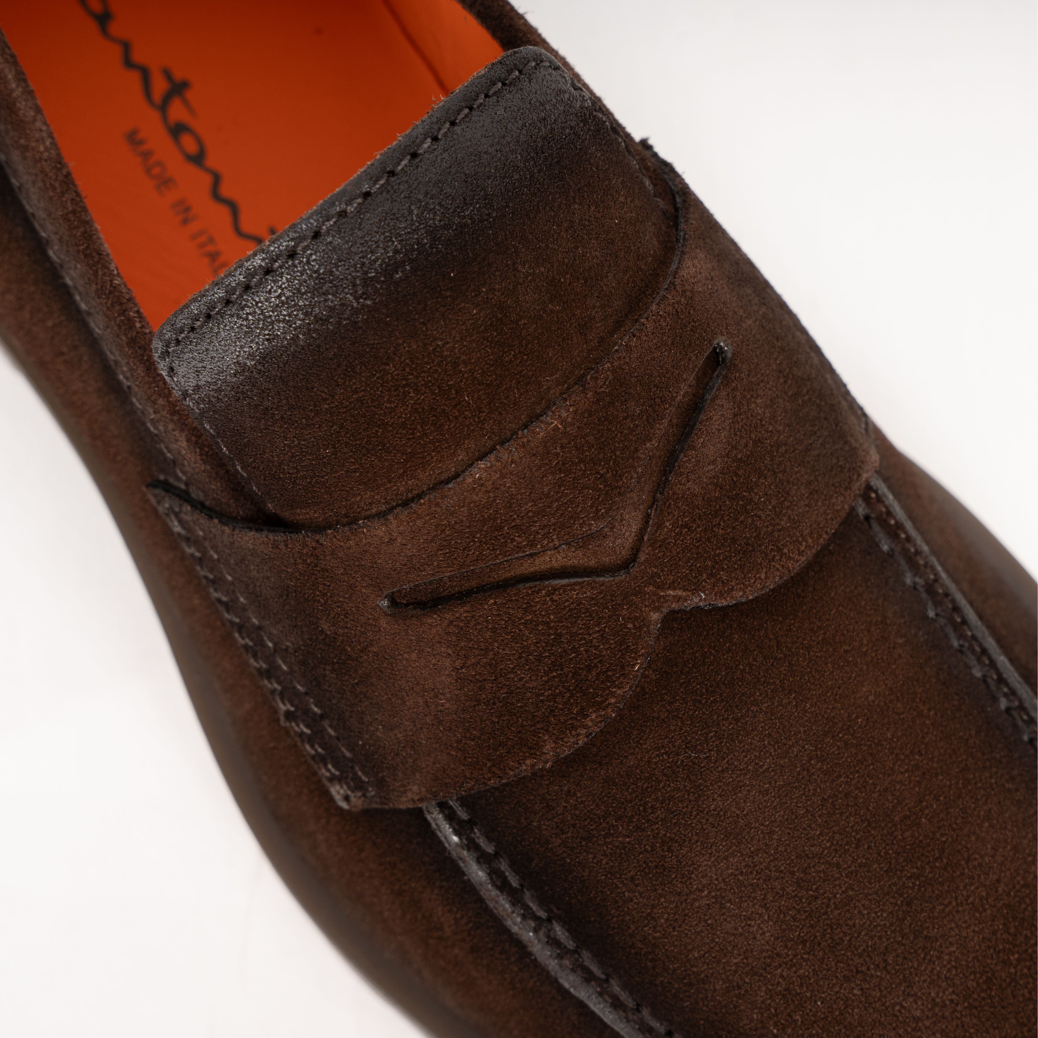 Santoni Loafer Bruin Suède | Penny