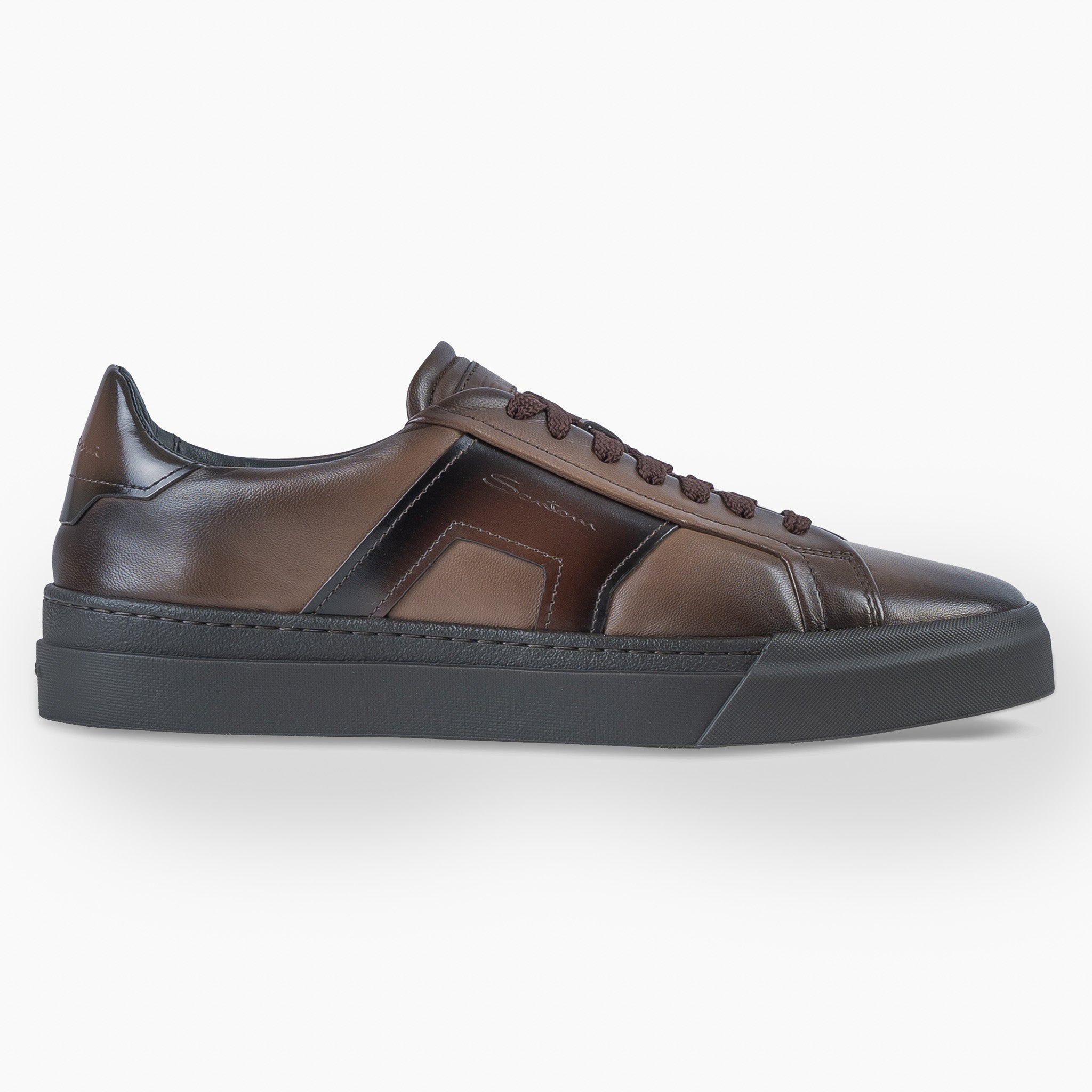 Santoni Sneaker Bruin | Double Buckle