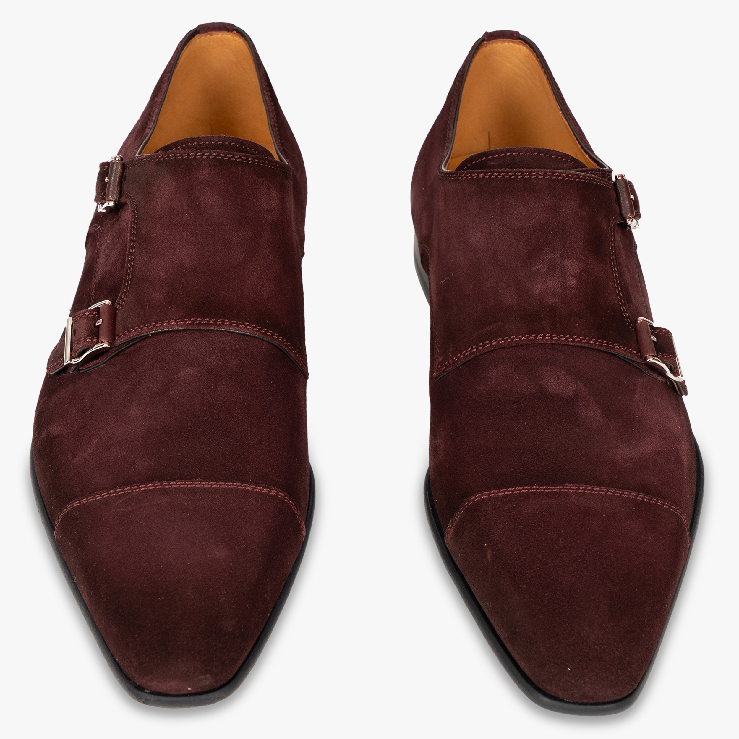 Magnanni Dubbele Gespschoen Bordeaux Rood