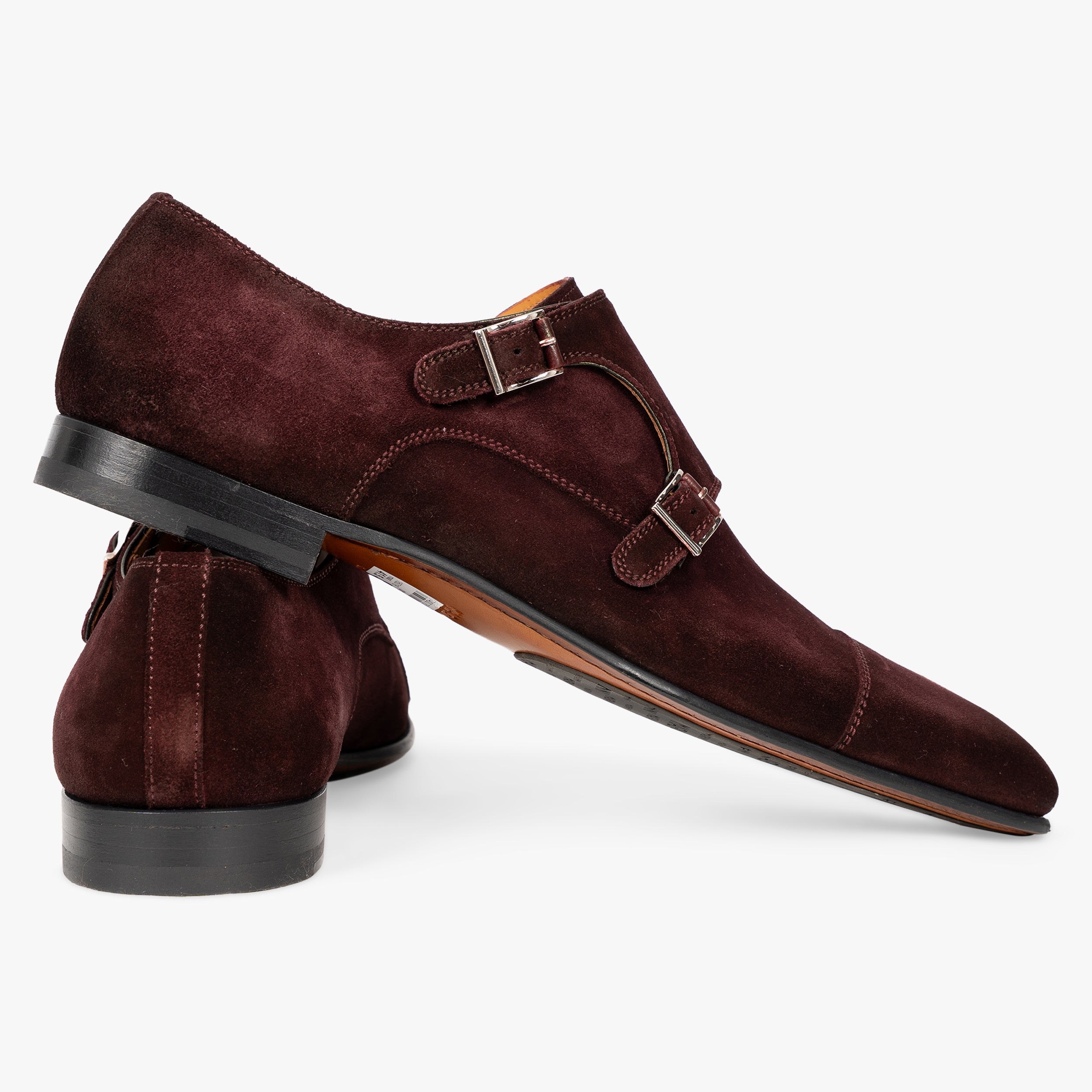 Magnanni Dubbele Gespschoen Bordeaux Rood