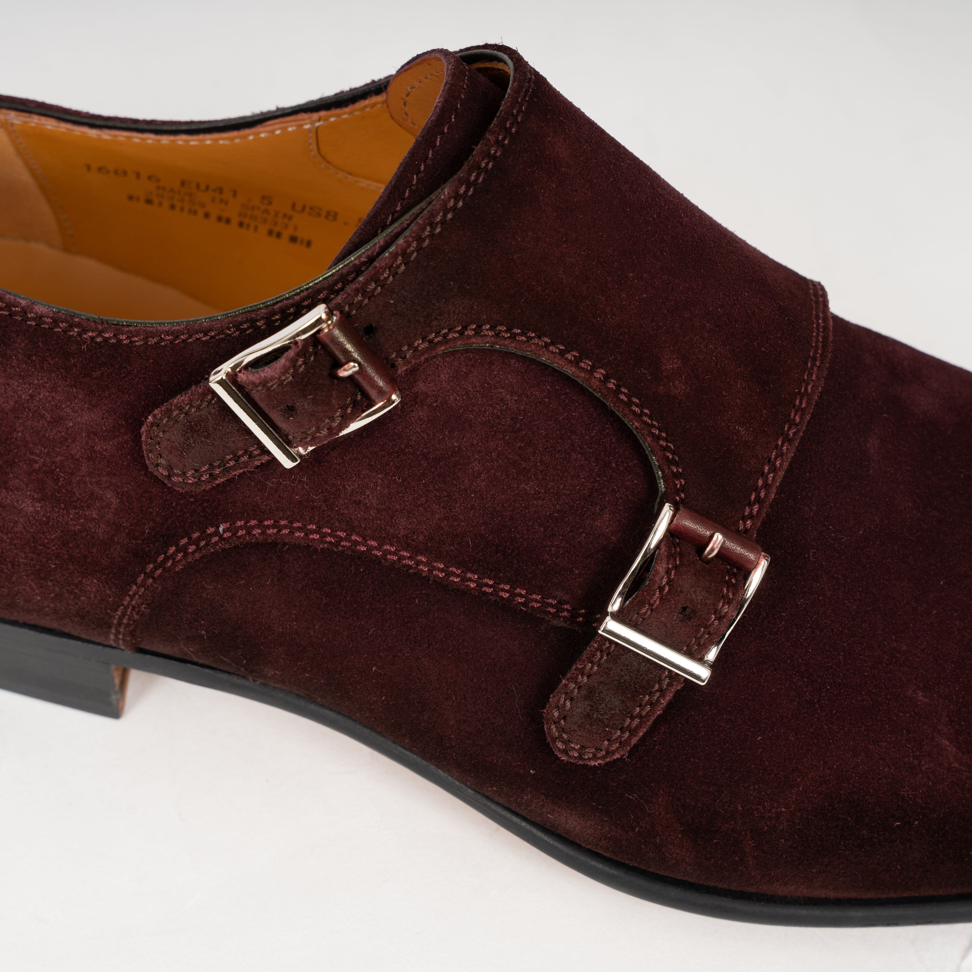Magnanni Dubbele Gespschoen Bordeaux Rood