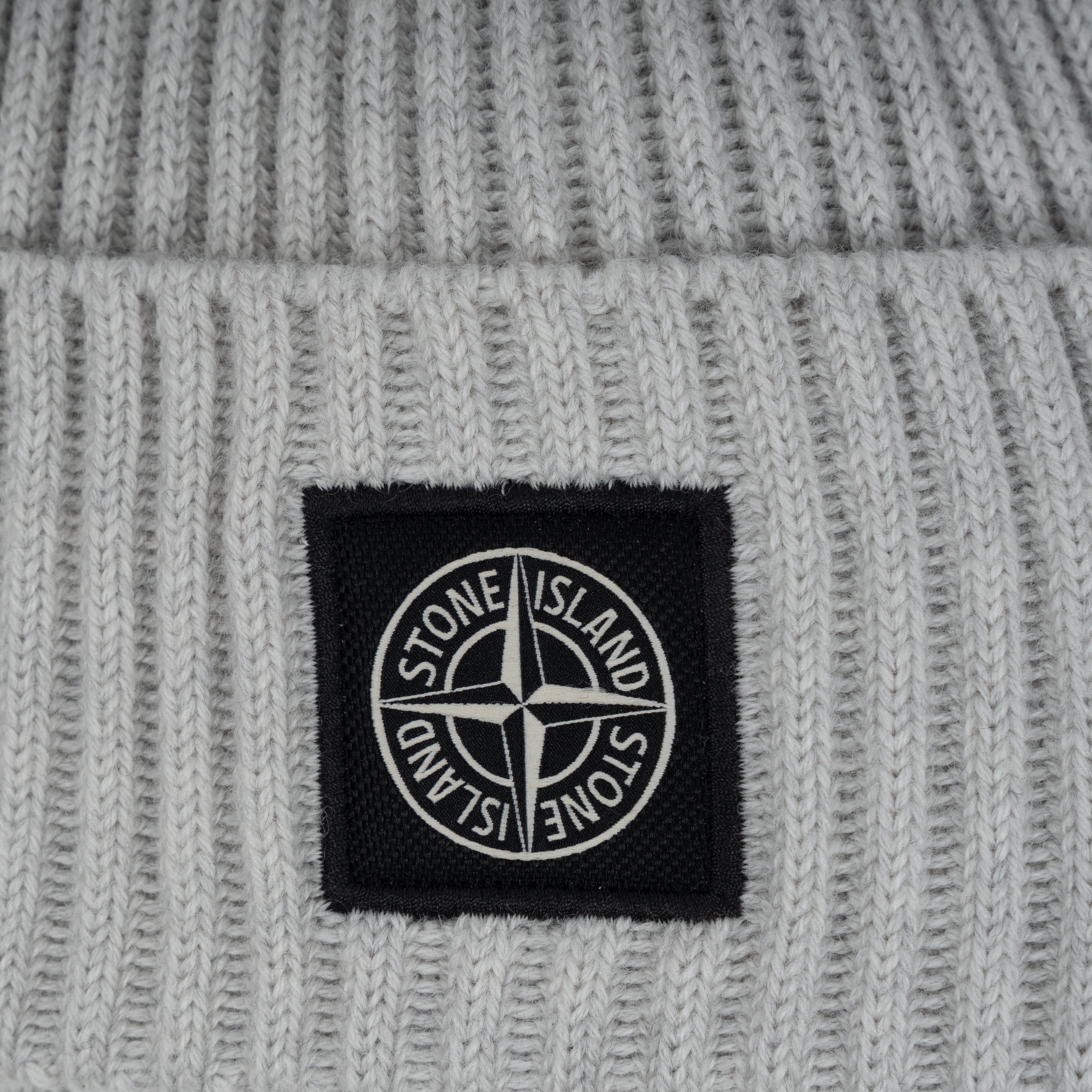 Stone Island Muts Grijs | Full Rib RWS Wool