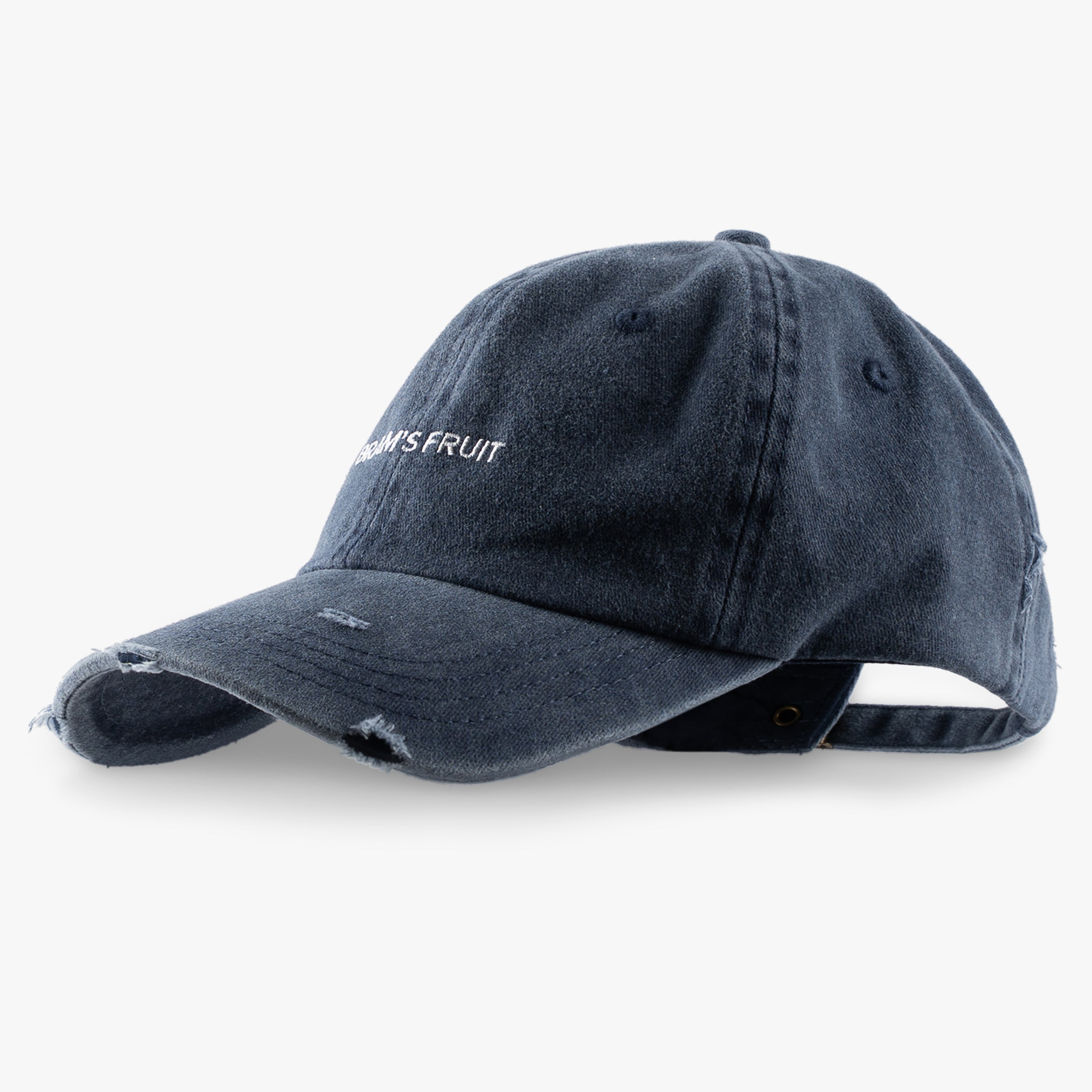 Bram's Fruit Pet Blauw | Distressed Logo Cap