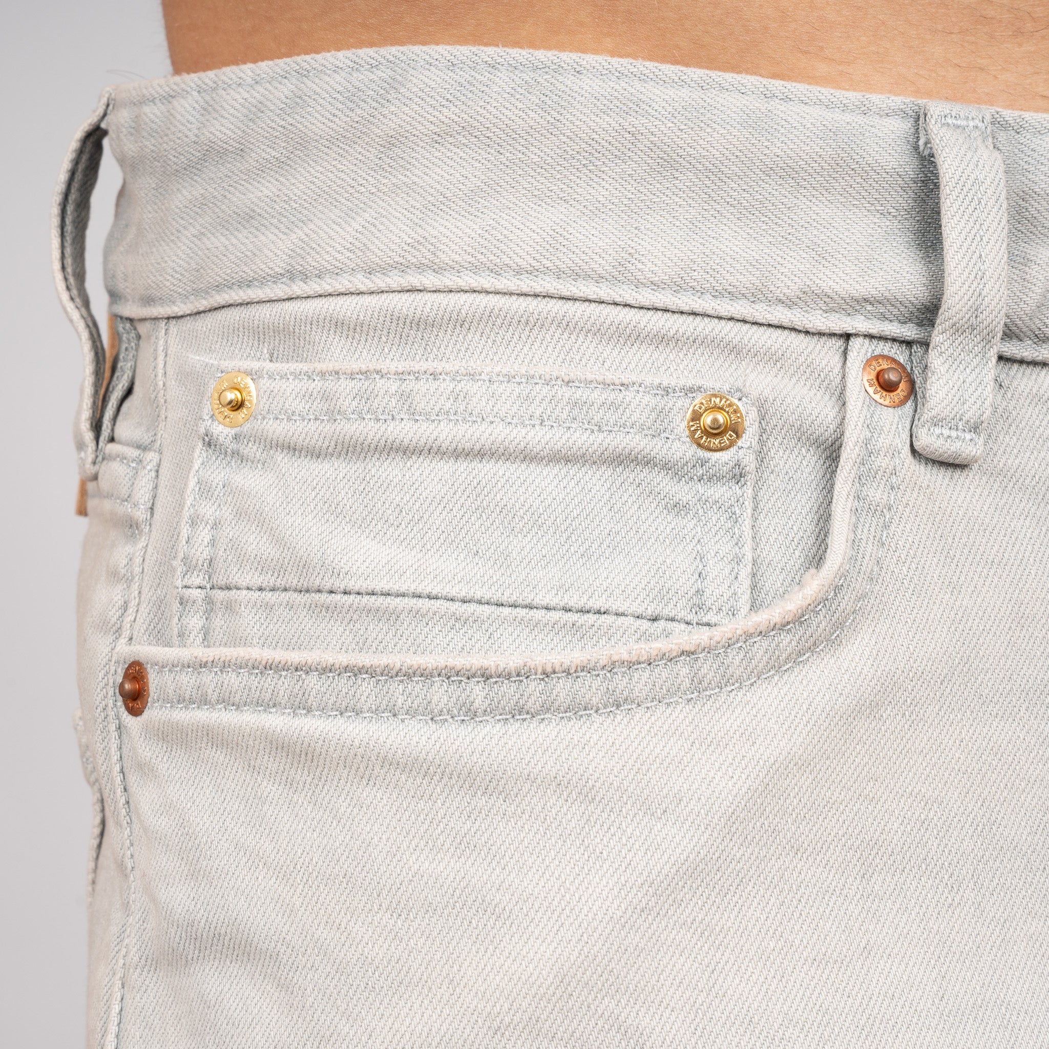 Denham Korte Broek Jeans Grijs | Ridge Straight Fit
