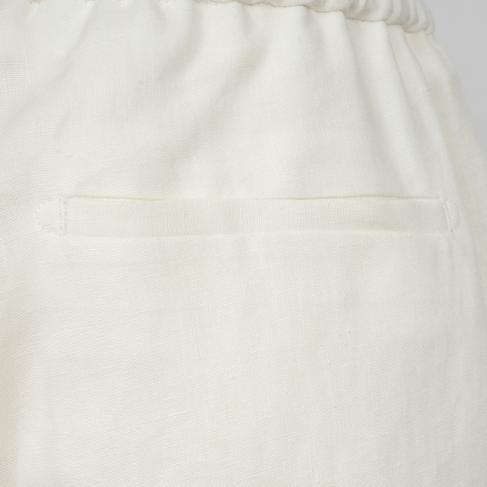Berwich Linnen Korte Broek Wit | Spiaggia Short