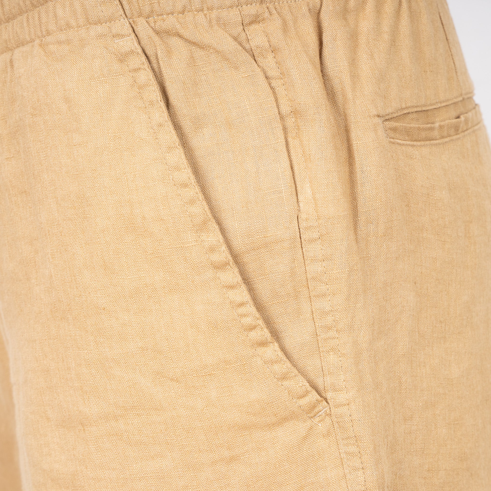 Ralph Lauren Linnen Korte Broek Beige | Prepster