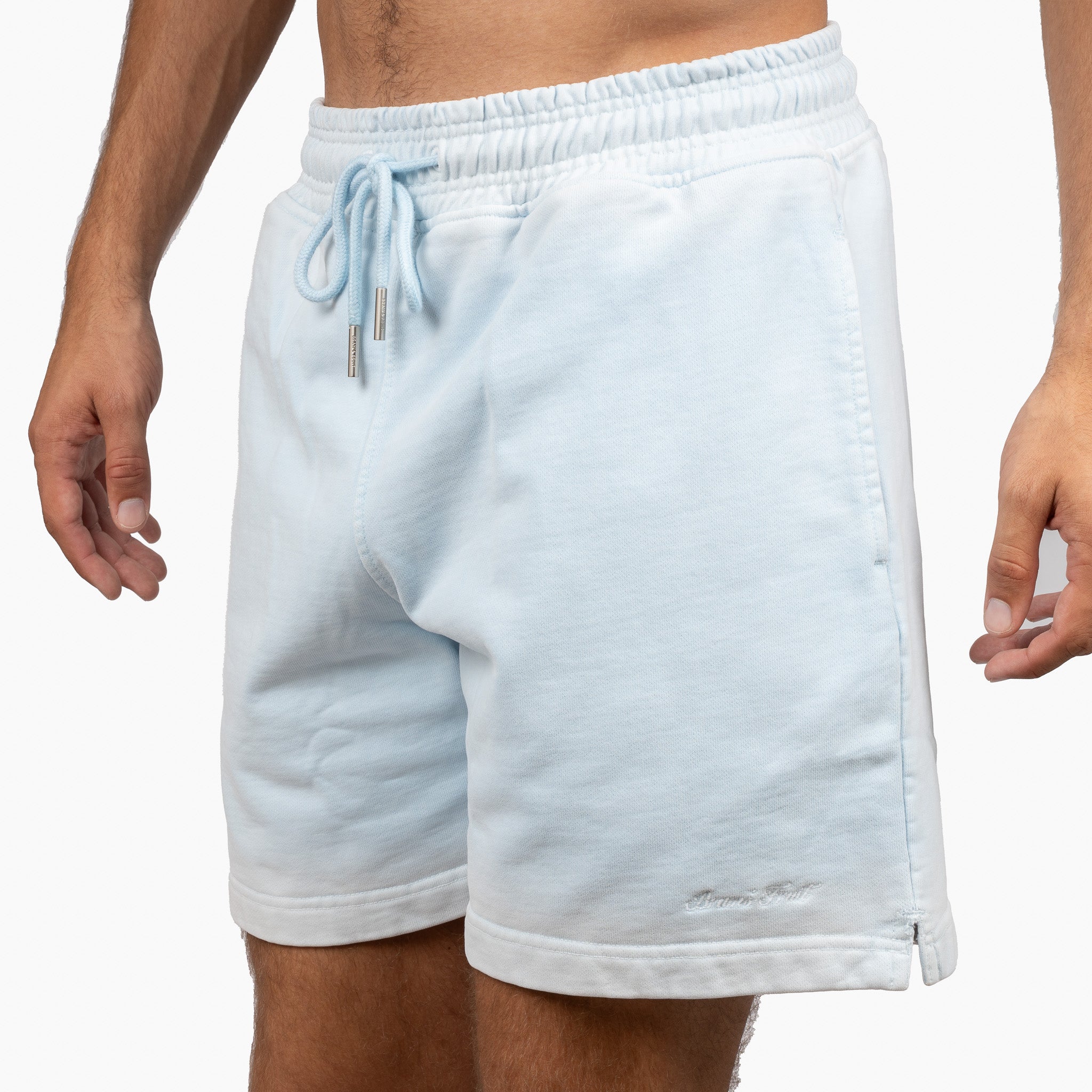 Bram's Fruit Korte Broek Lichtblauw | Script Logo Short