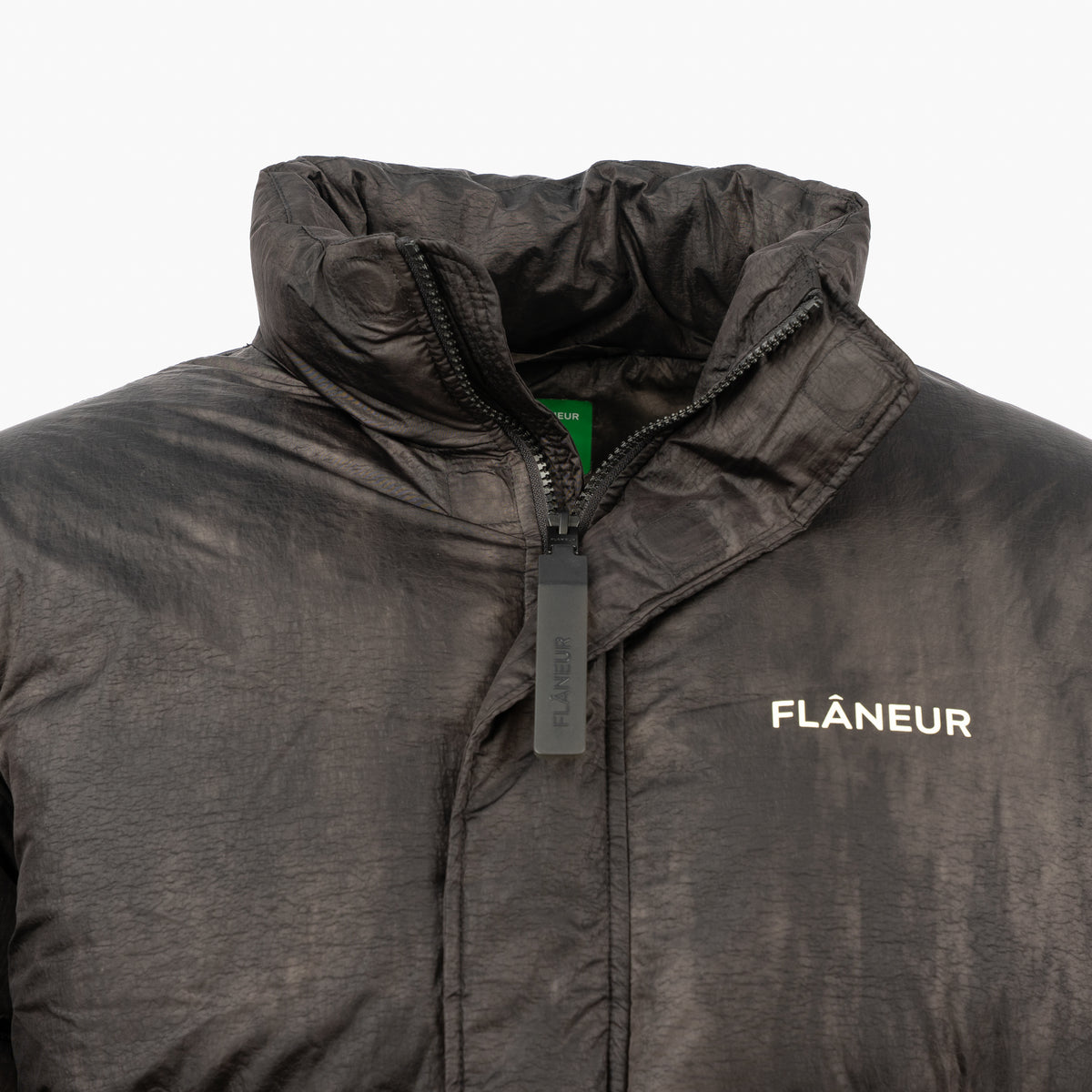 Flaneur Puffer Jack Zwart | Logo Puffer
