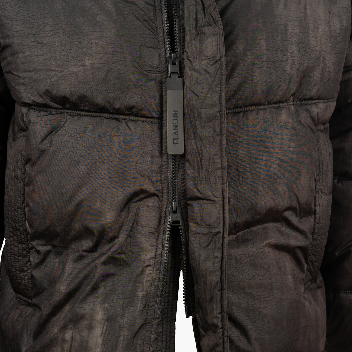 Flaneur Puffer Jack Zwart | Logo Puffer