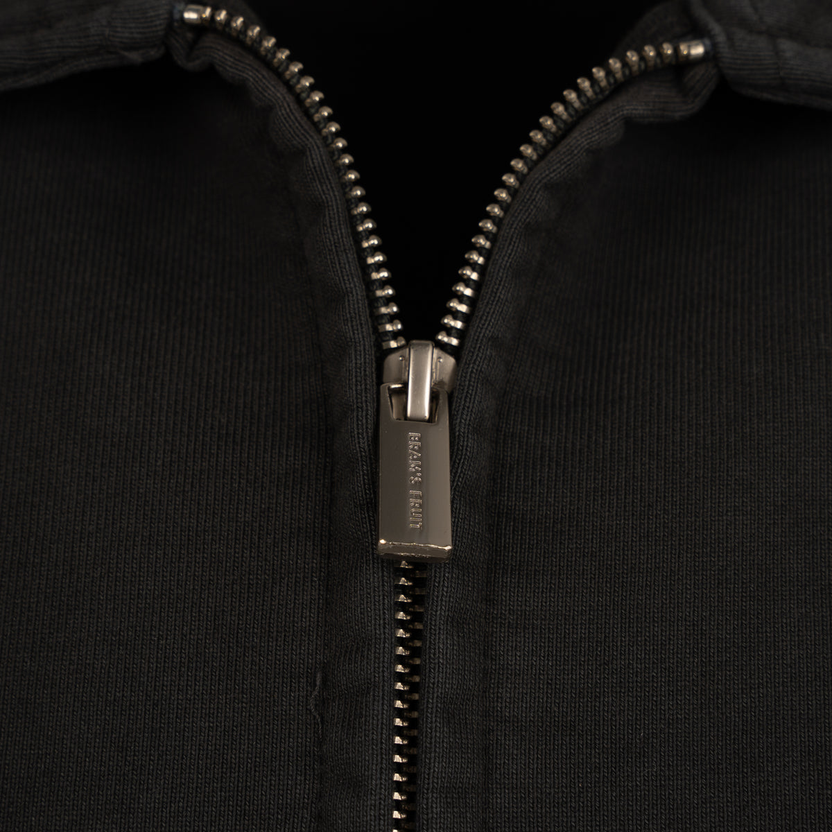 Bram's Fruit Sweatvest met Rits Zwart | Script Logo Full Zip