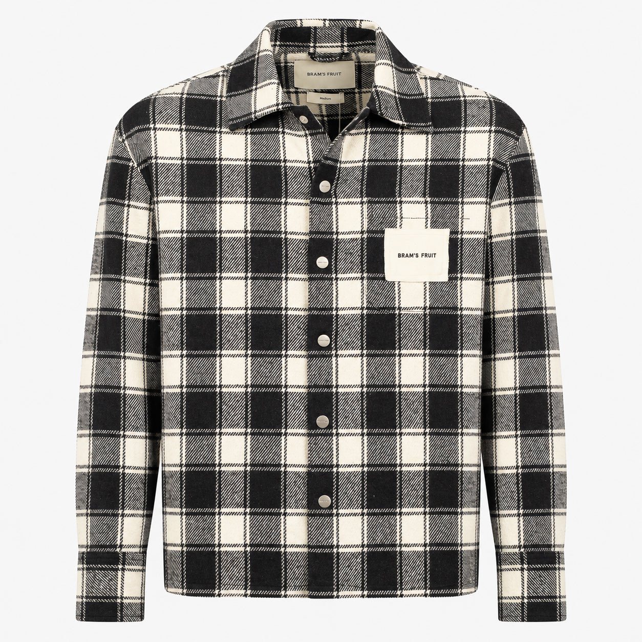 Bram's Fruit Overshirt Geruit Zwart | Flannel