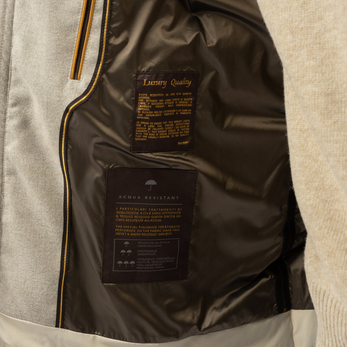 Moorer Donsjack Beige | Alarick-KN