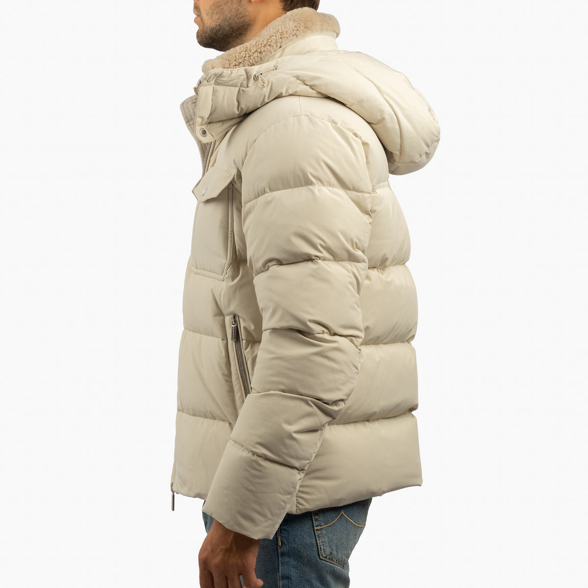Moorer Donsjack Beige | Alarick-KN