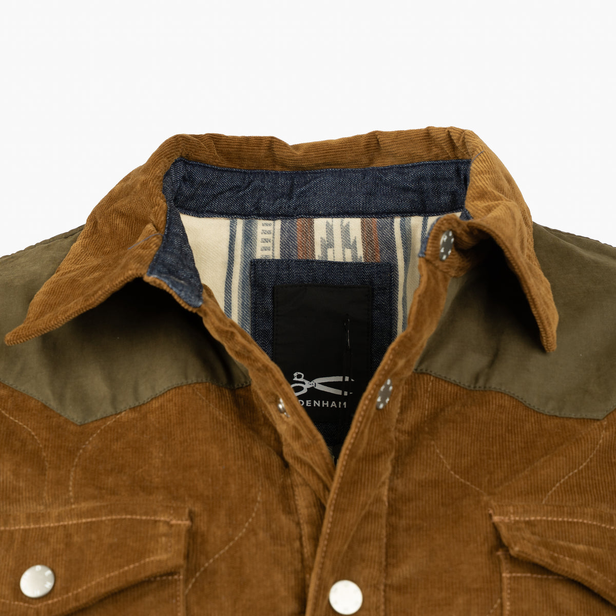 Denham Corduroy Overshirt Bruin | Craft Jacket Cotea