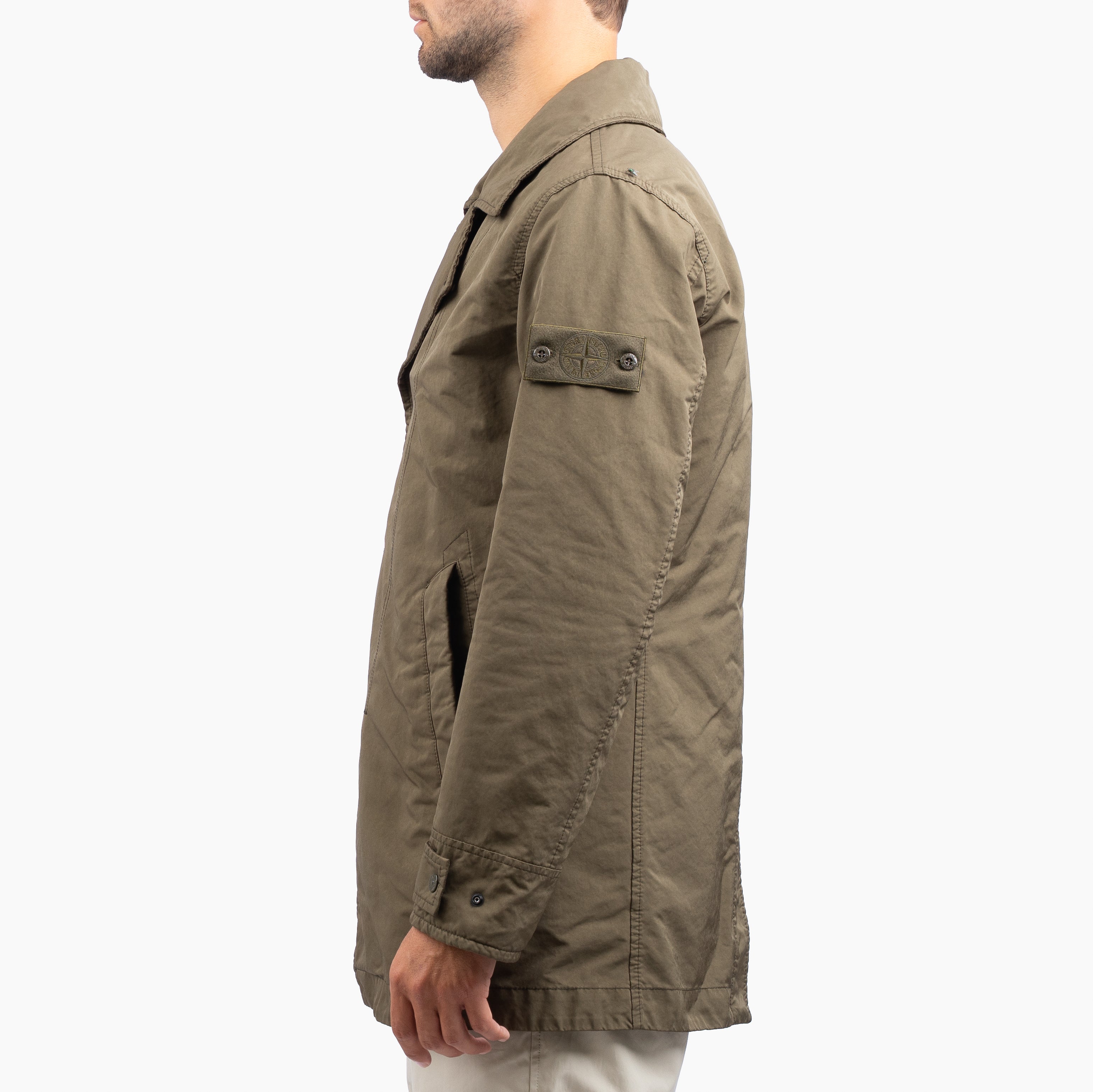 Stone Island Trench Coat Groen | Ghost