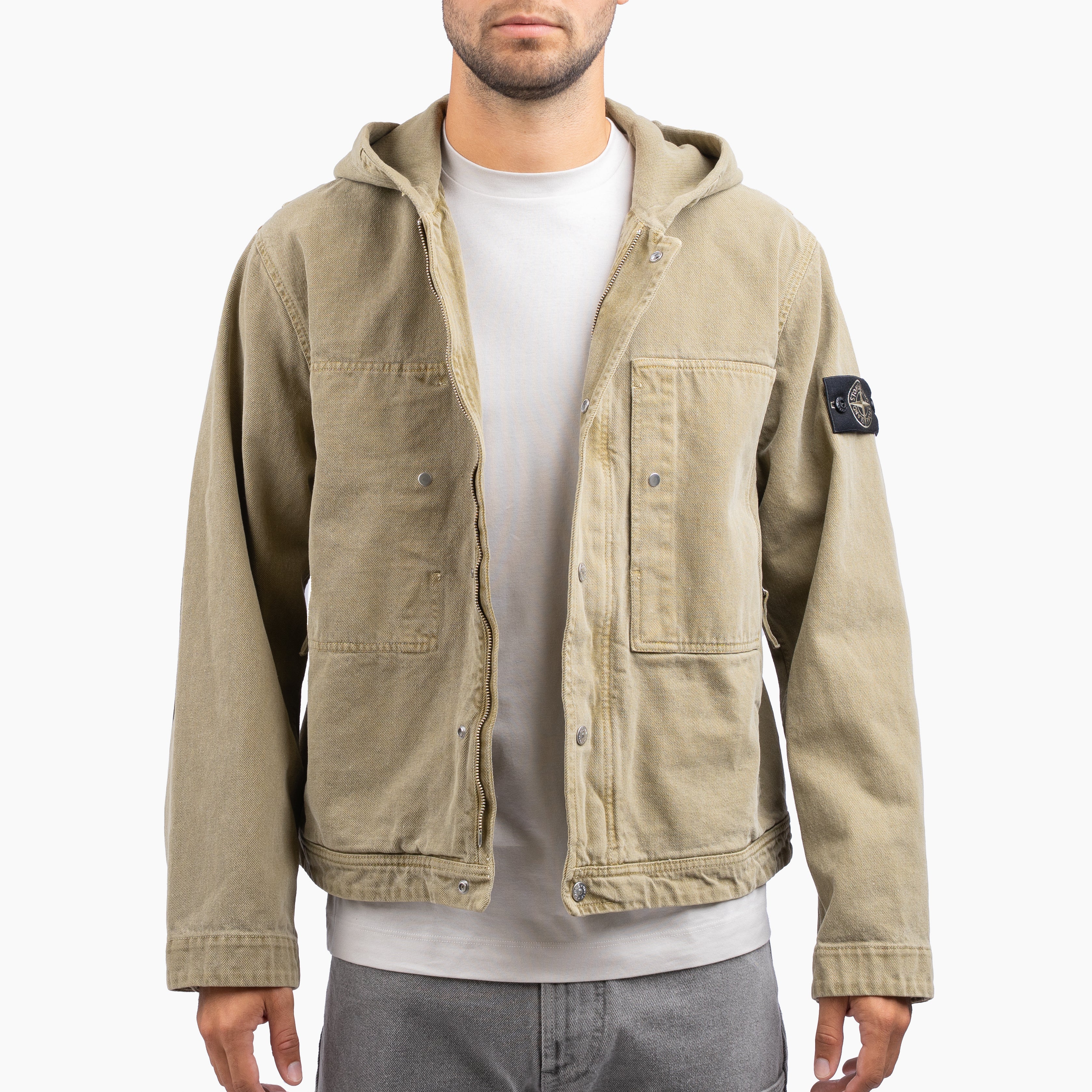 Stone Island Jack Groen | Mineral Dyed Cotton Gabardine-TC