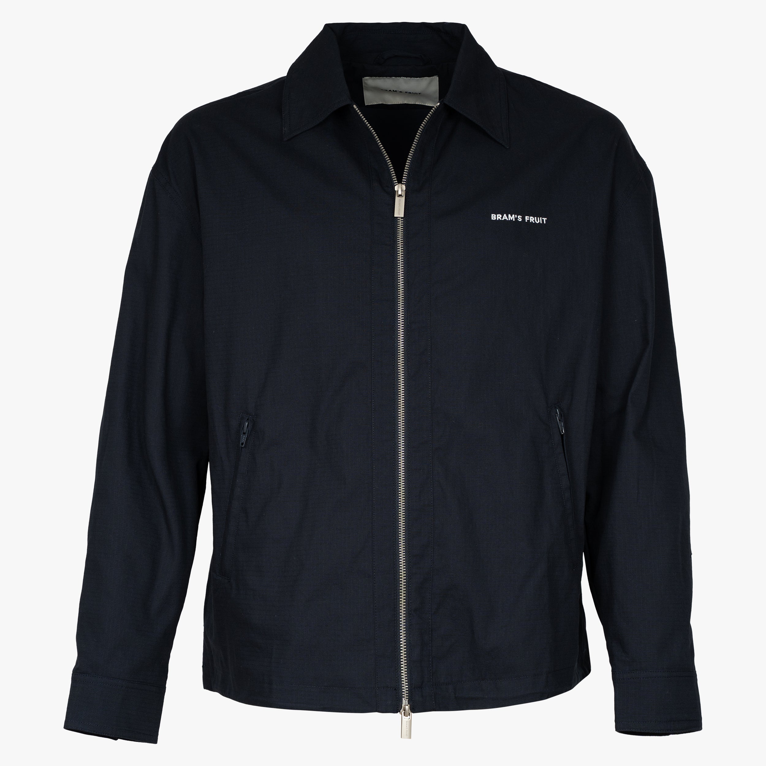 Bram's Fruit Jack Blauw | Ripstop Text Logo