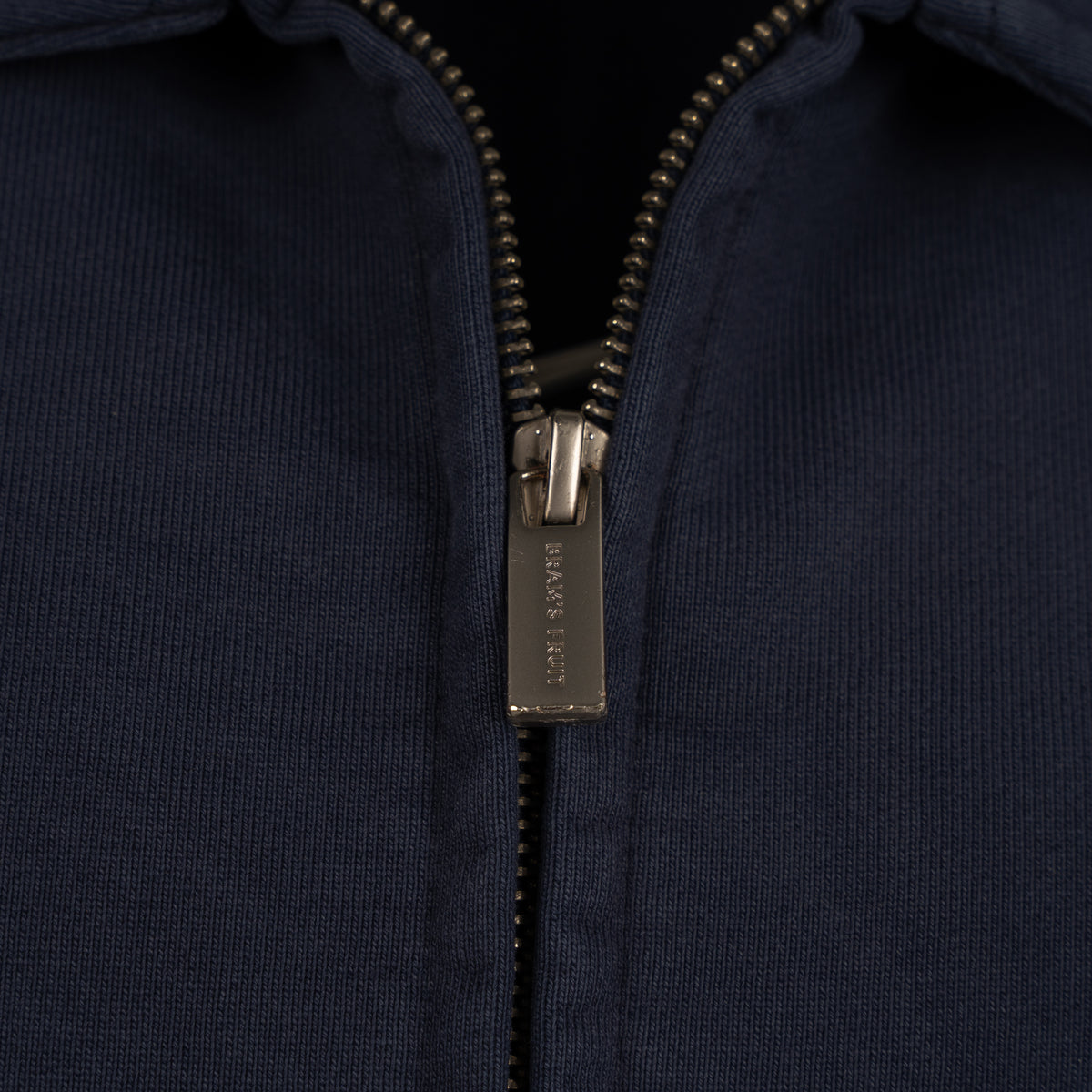 Bram's Fruit Sweatvest met Rits Blauw | Script Logo Full Zip