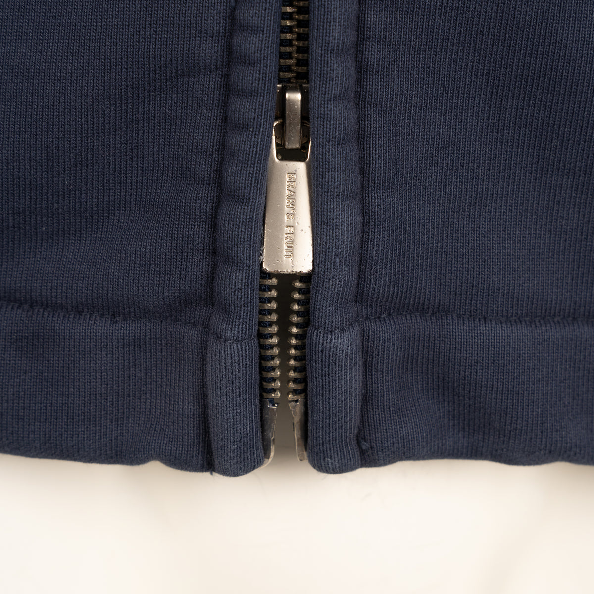 Bram's Fruit Sweatvest met Rits Blauw | Script Logo Full Zip