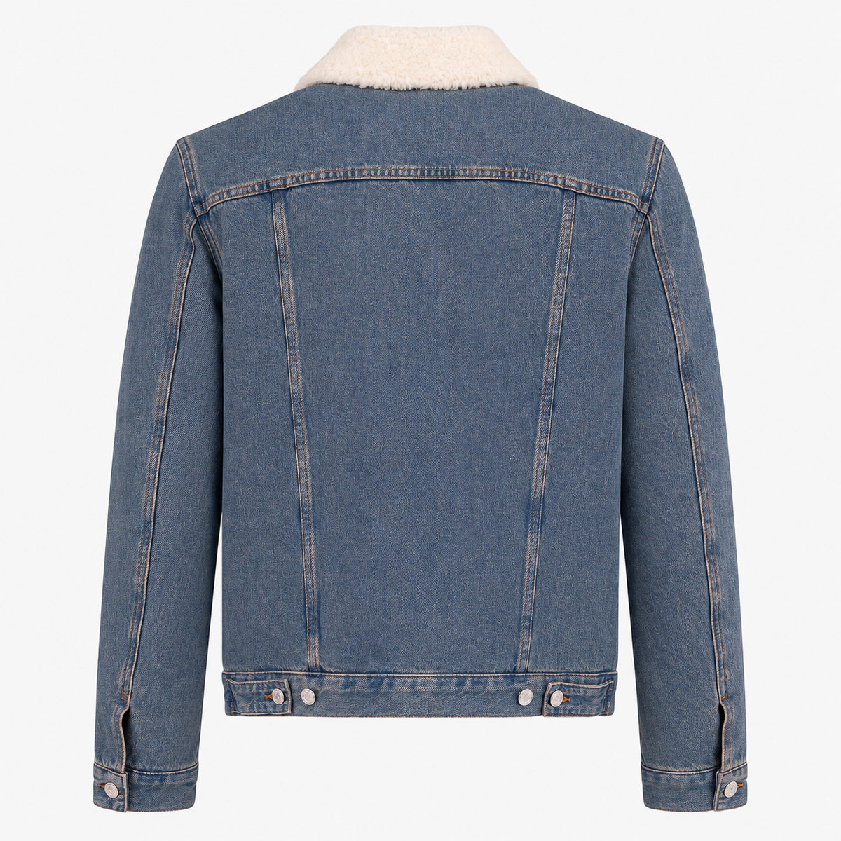 A.P.C. Jeans Jack Blauw met Teddy-Kraag | Justin