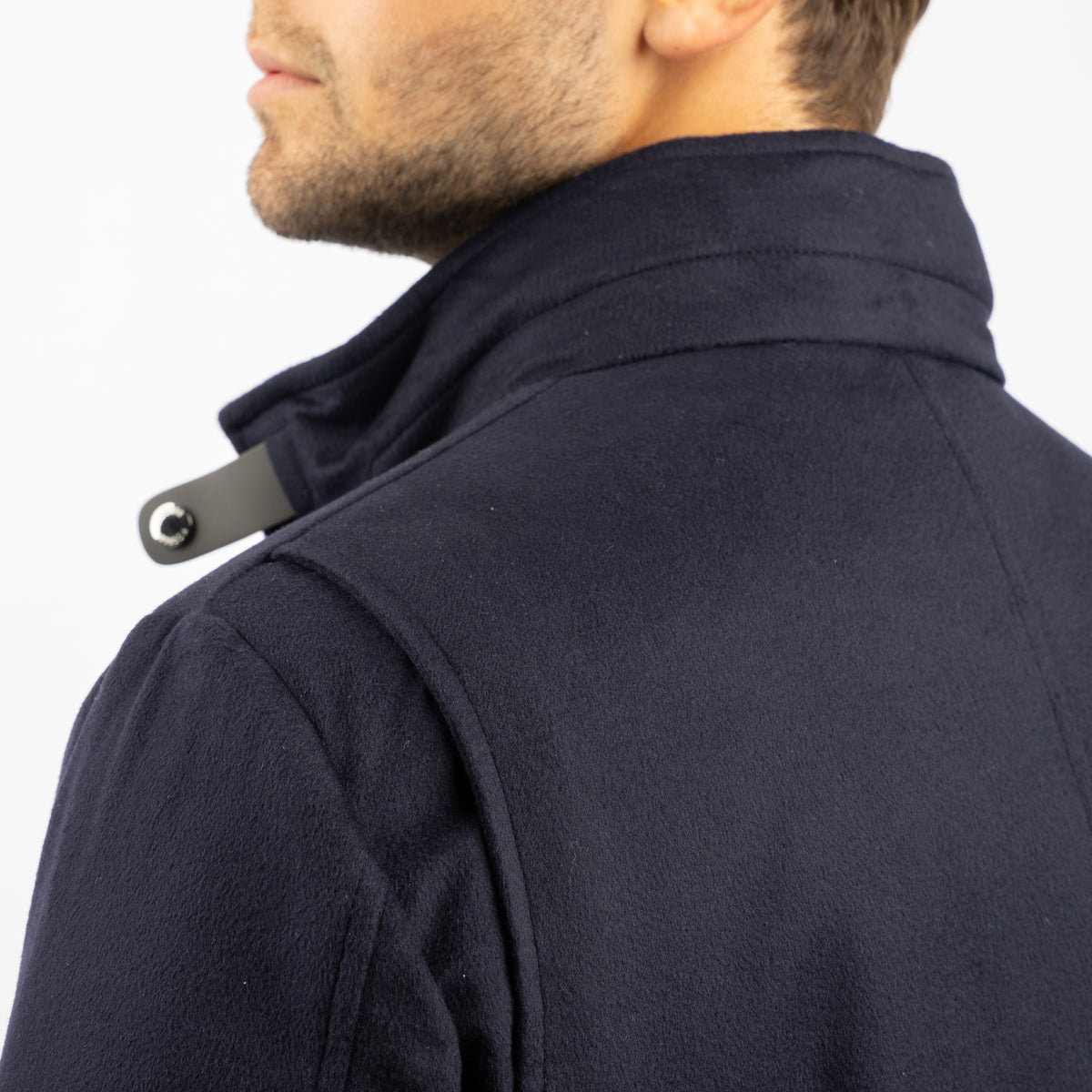 Moorer Baby-Cashmere Mantel Blauw | REIS-B5L